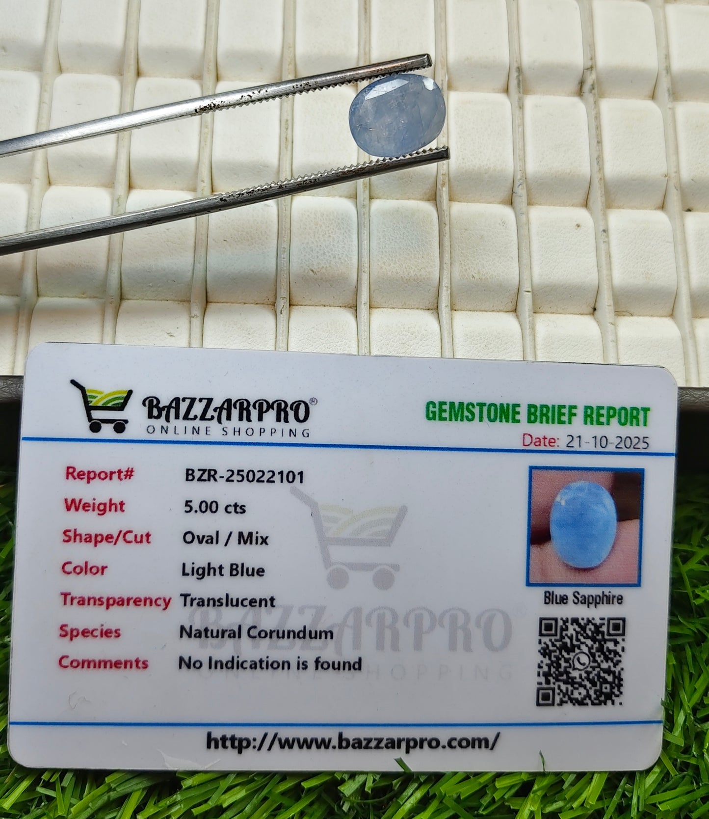 Premium Quality Ceylon Neelam With Lab Certificate