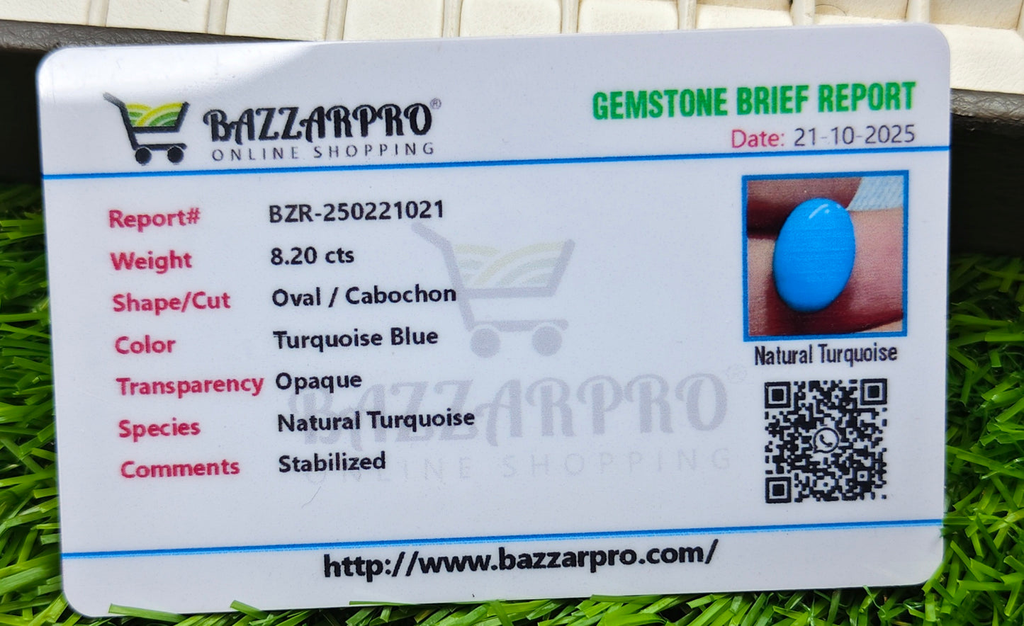 Premium Quality Irani Feroza With Lab Certificate