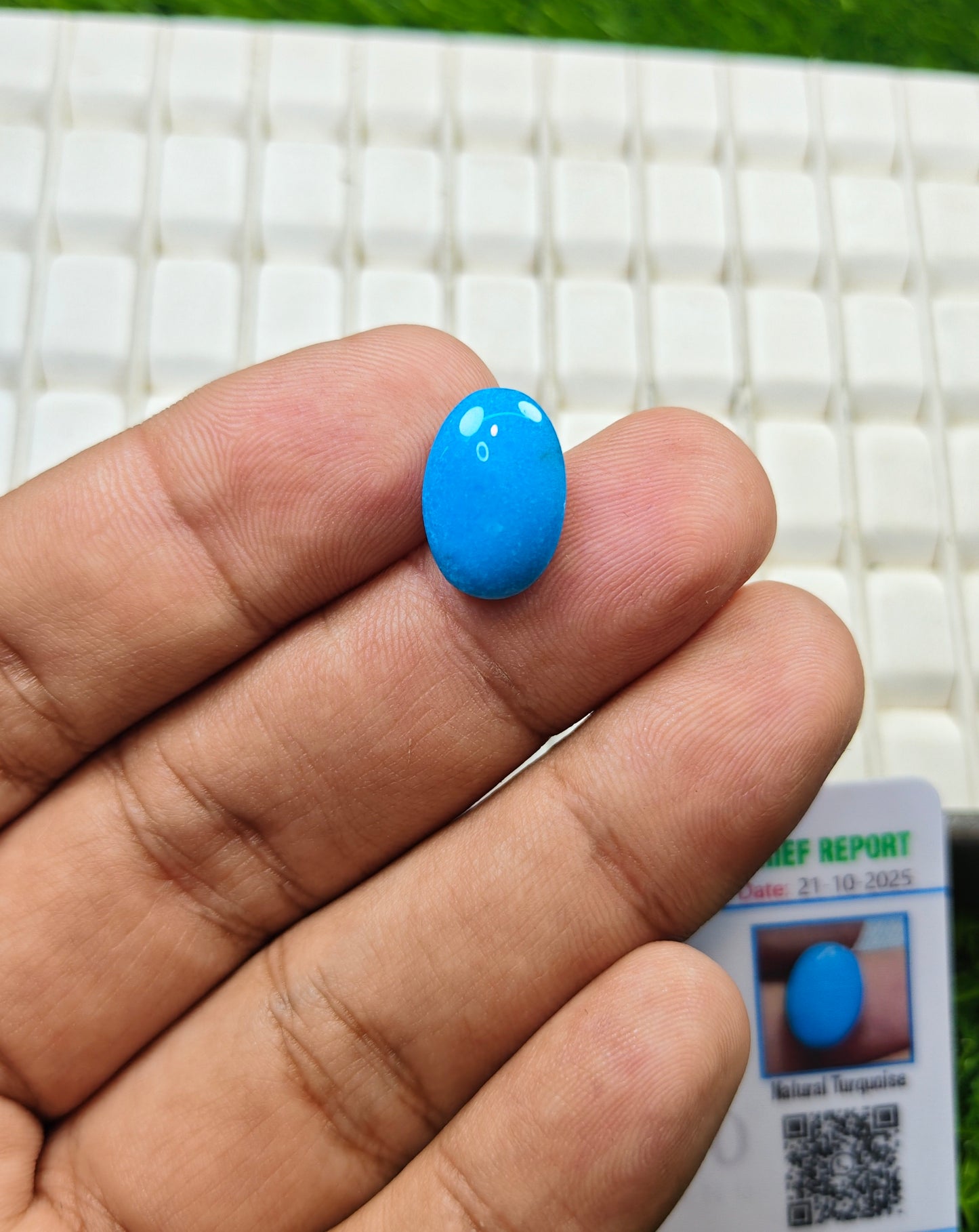 Premium Quality Irani Feroza With Lab Certificate