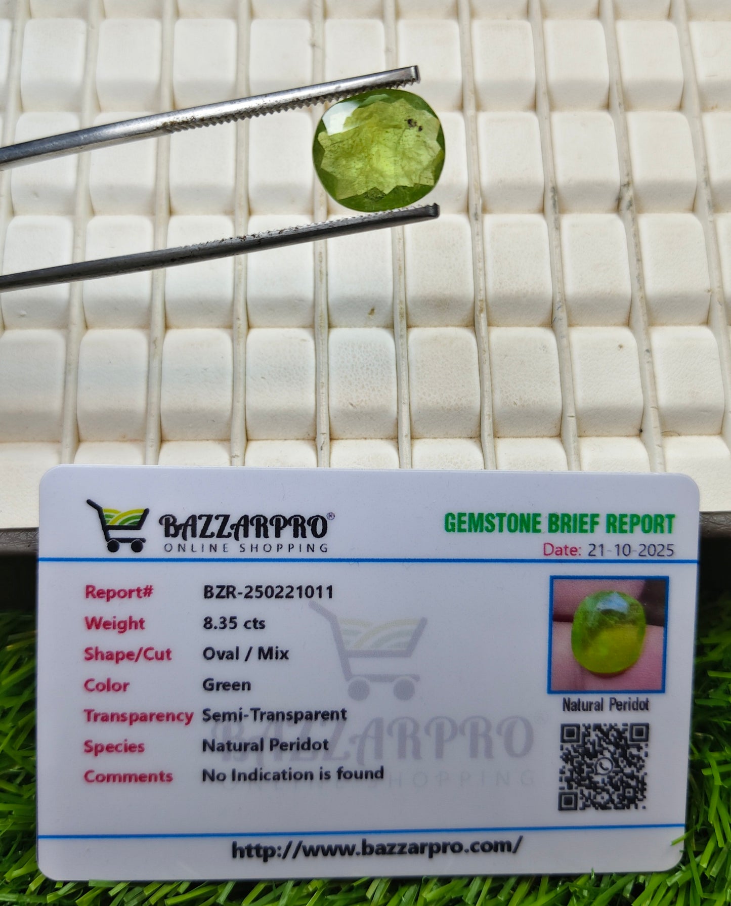 Premium Quality Peridot With Lab Certificate