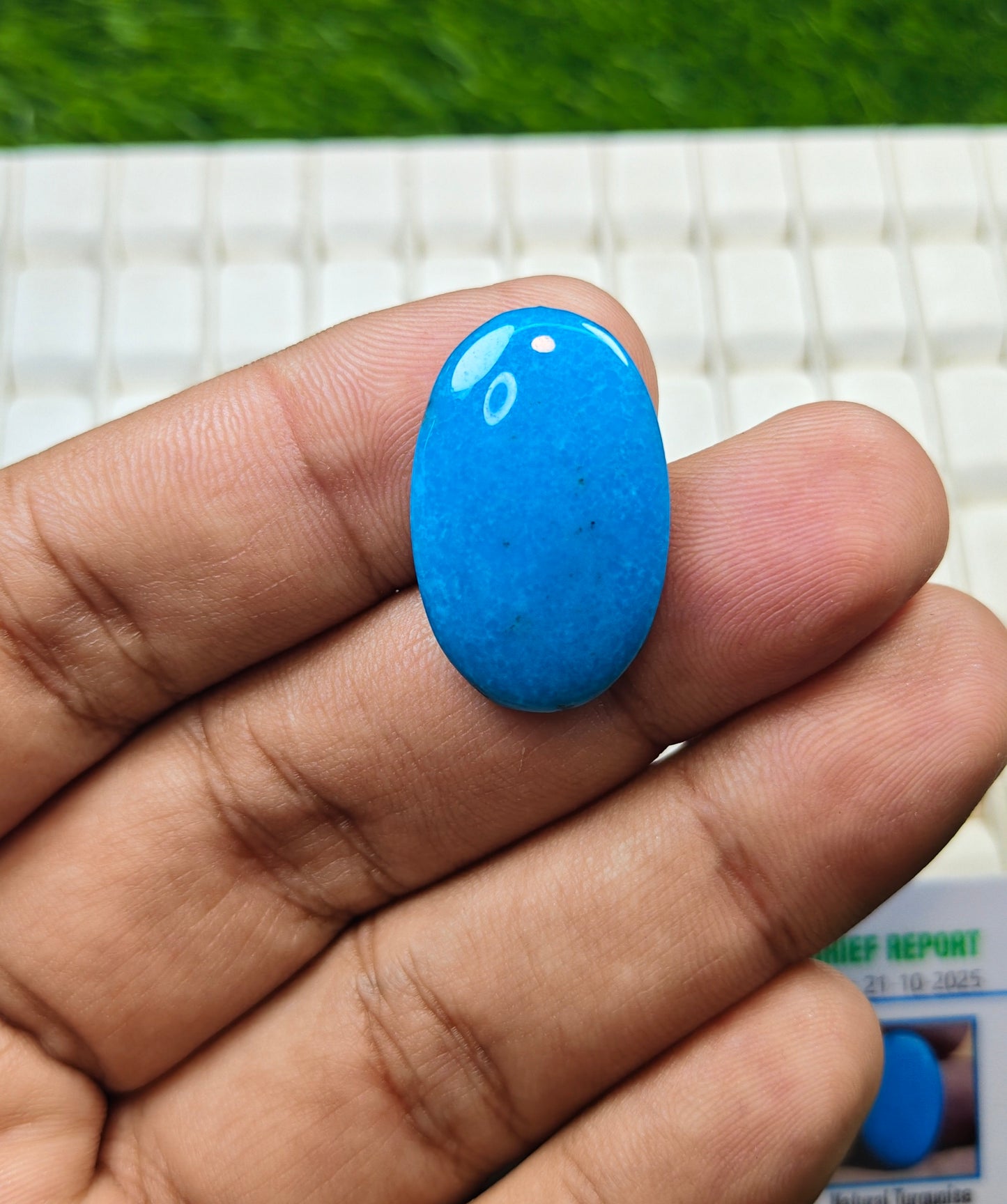 Premium Quality Irani Feroza With Lab Certificate