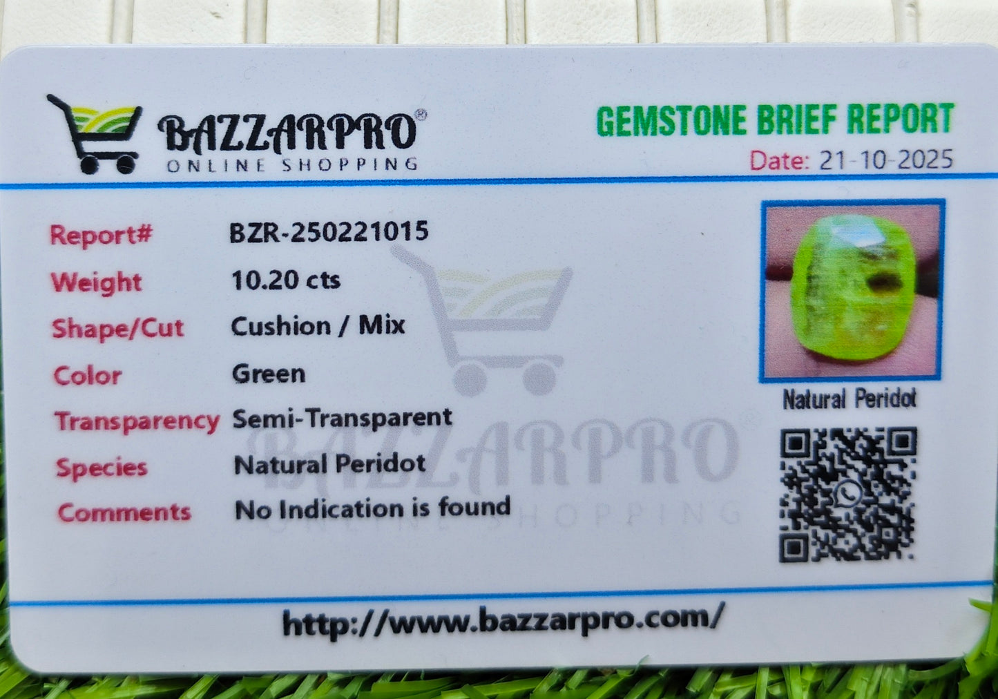 Premium Quality Peridot With Lab Certificate