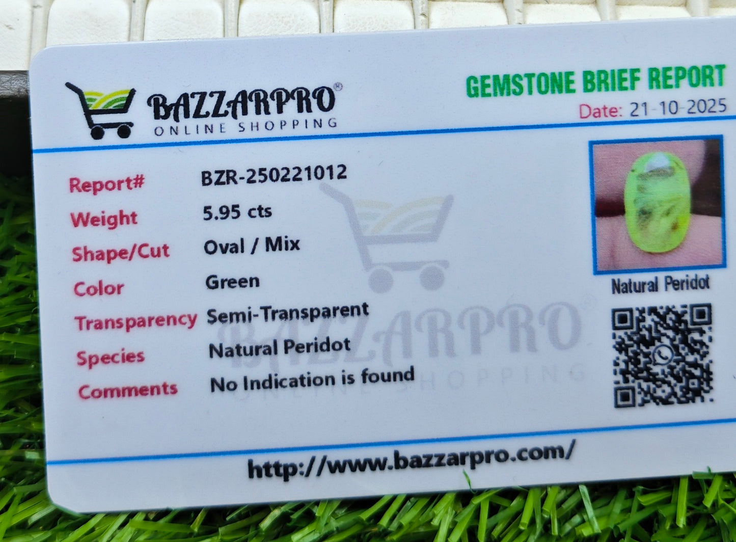 Premium Quality Peridot With Lab Certificate