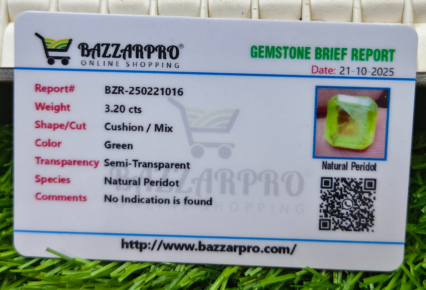 Premium Quality Peridot With Lab Certificate