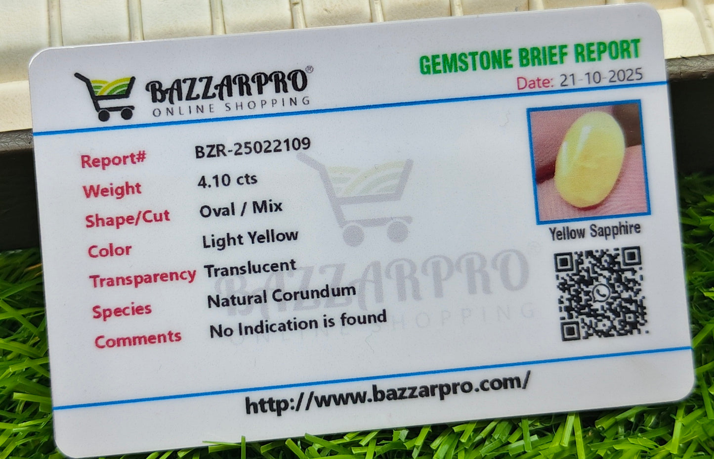 Premium Quality Ceylon Pukhraj With Lab Certificate