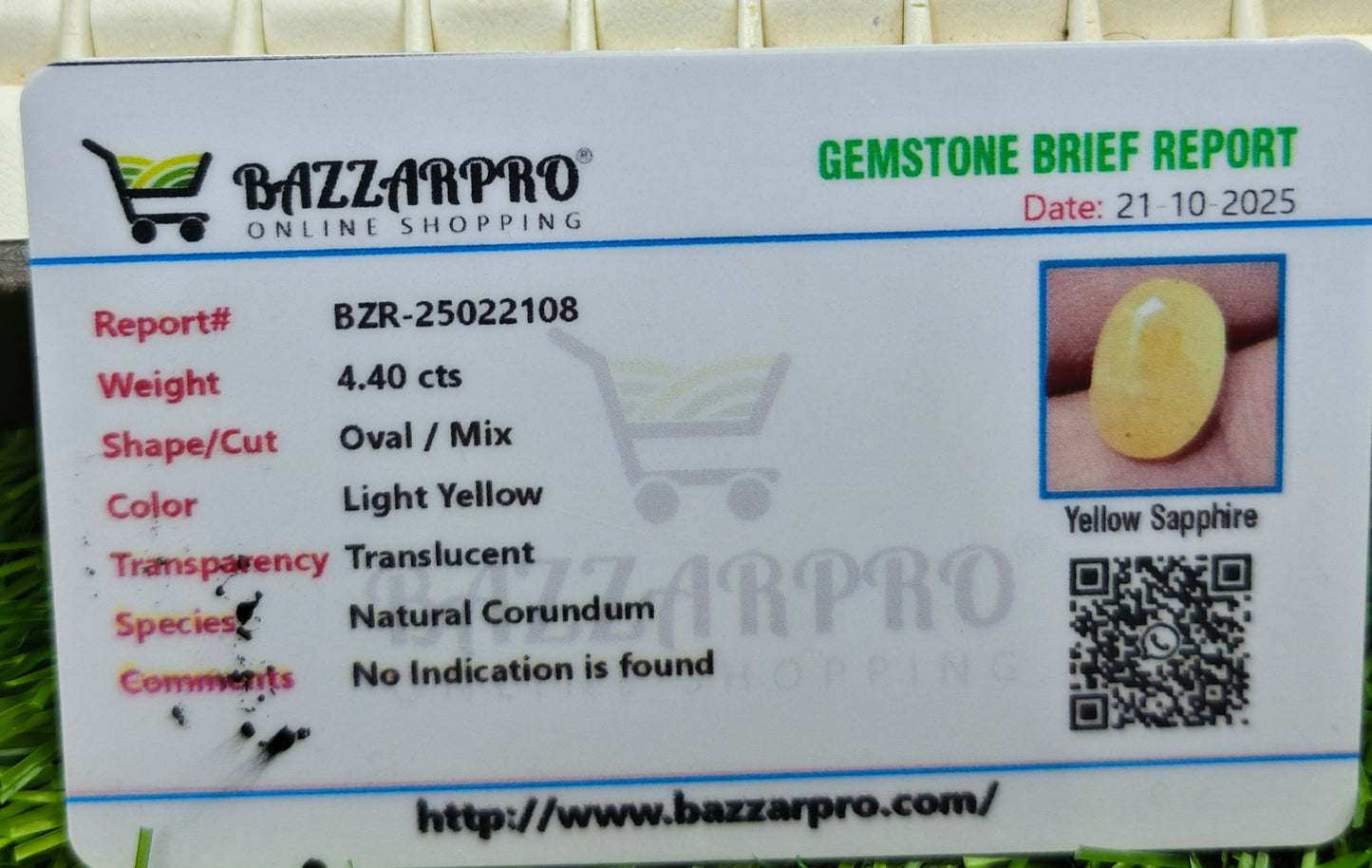 Premium Quality Ceylon Pukhraj With Lab Certificate