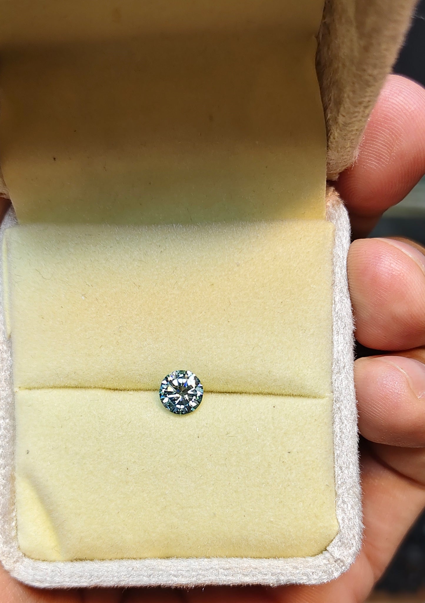Aqua Color Moissanite