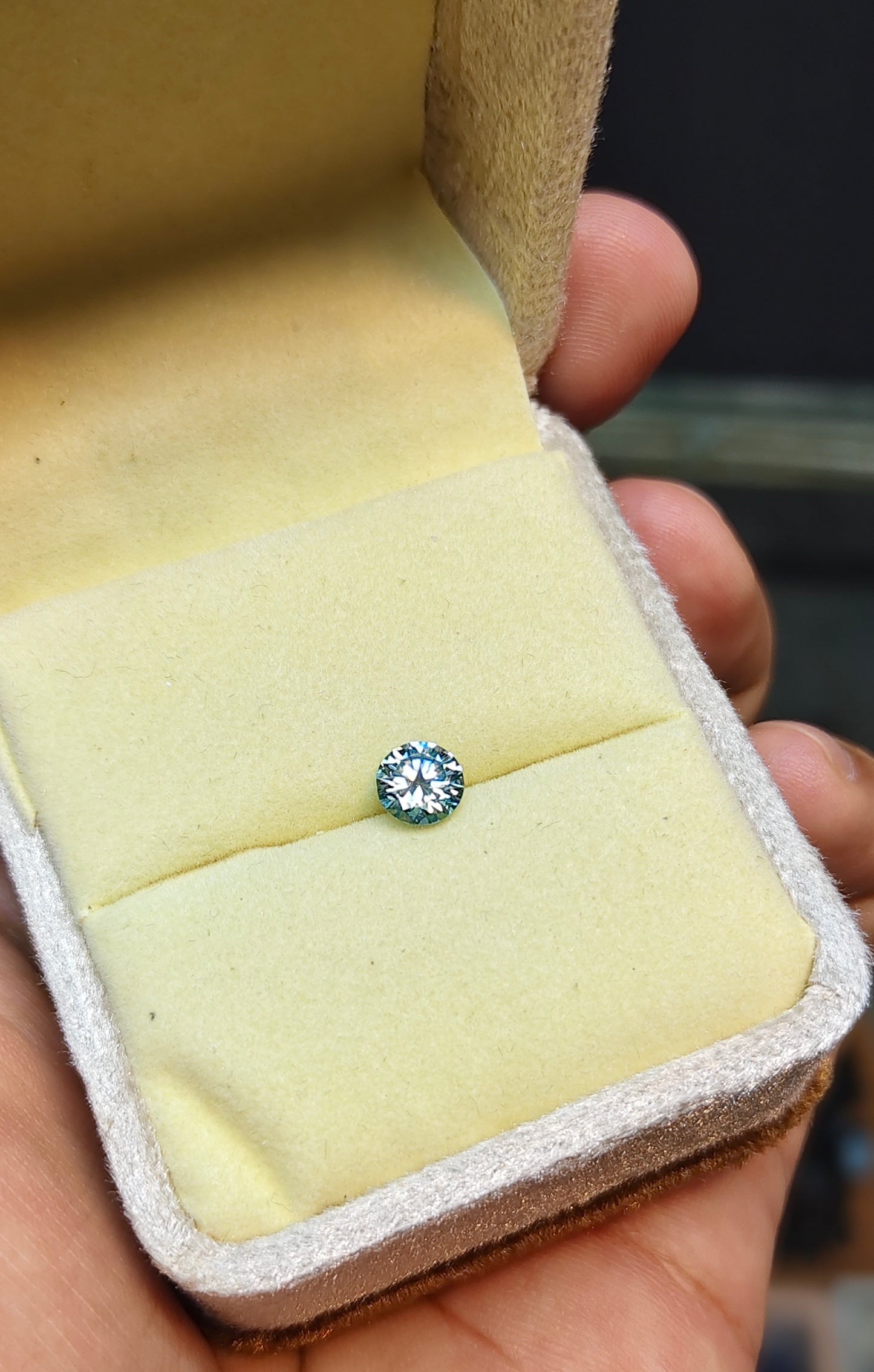 Aqua Color Moissanite