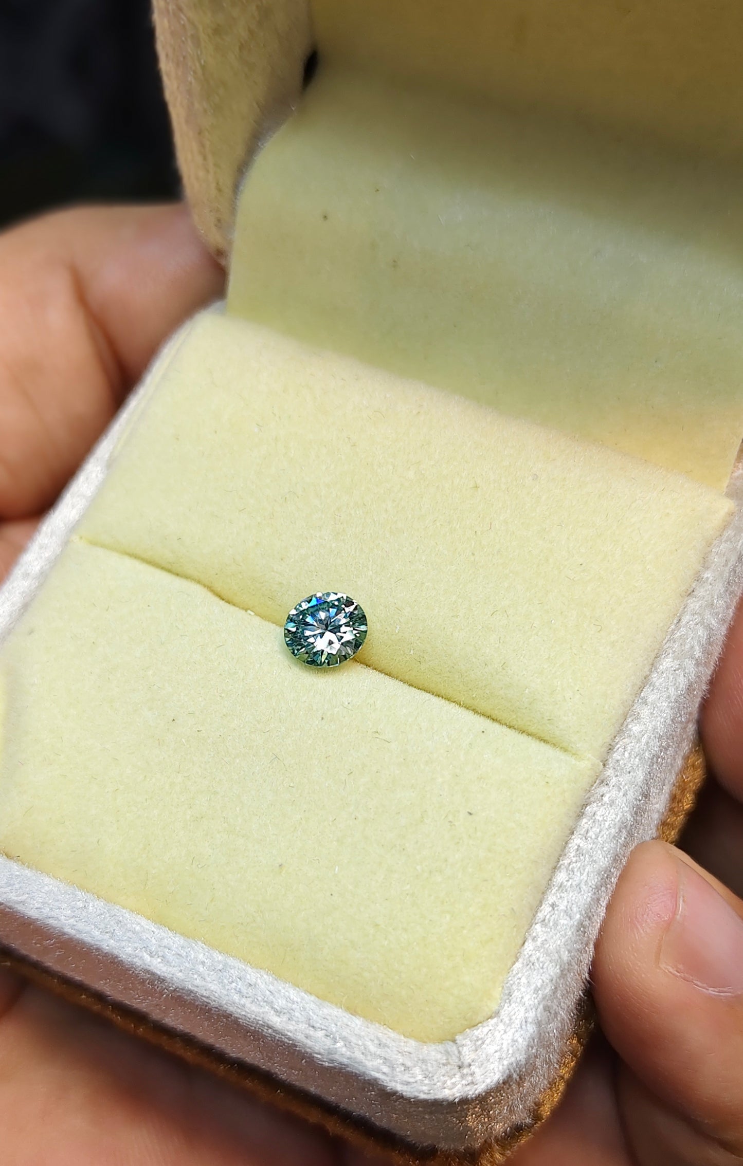 Aqua Color Moissanite