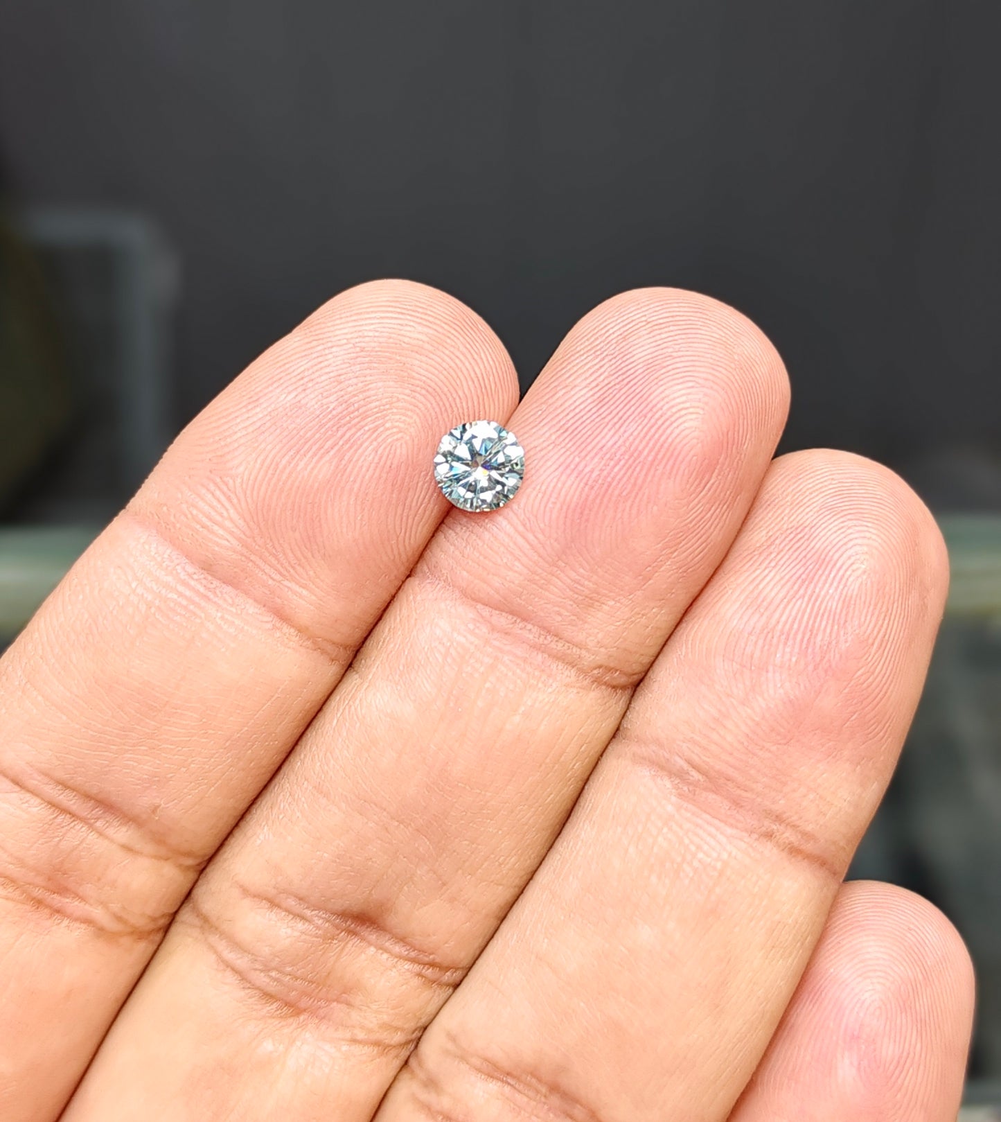 Aqua Color Moissanite