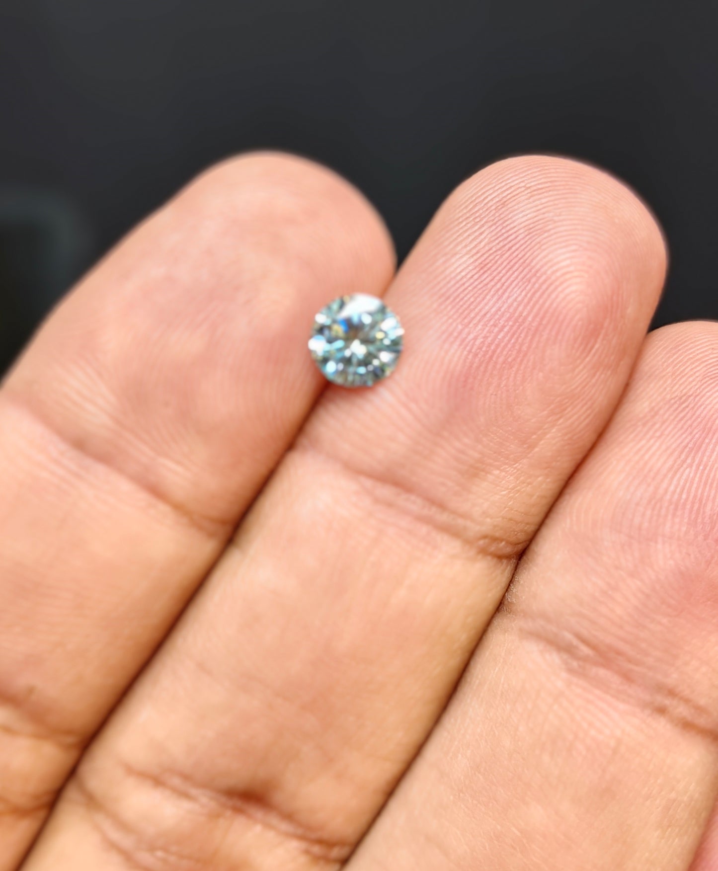 Aqua Color Moissanite