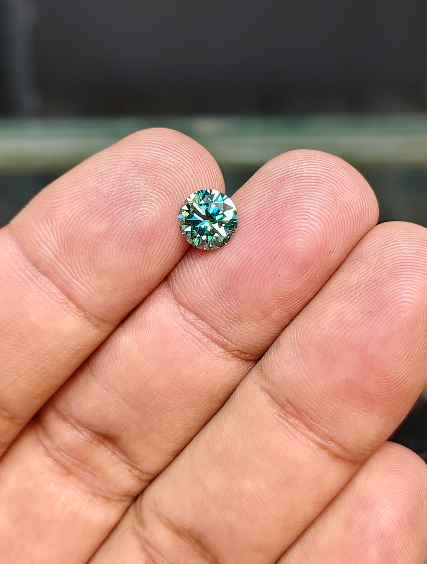 Light Green Color Moissanite