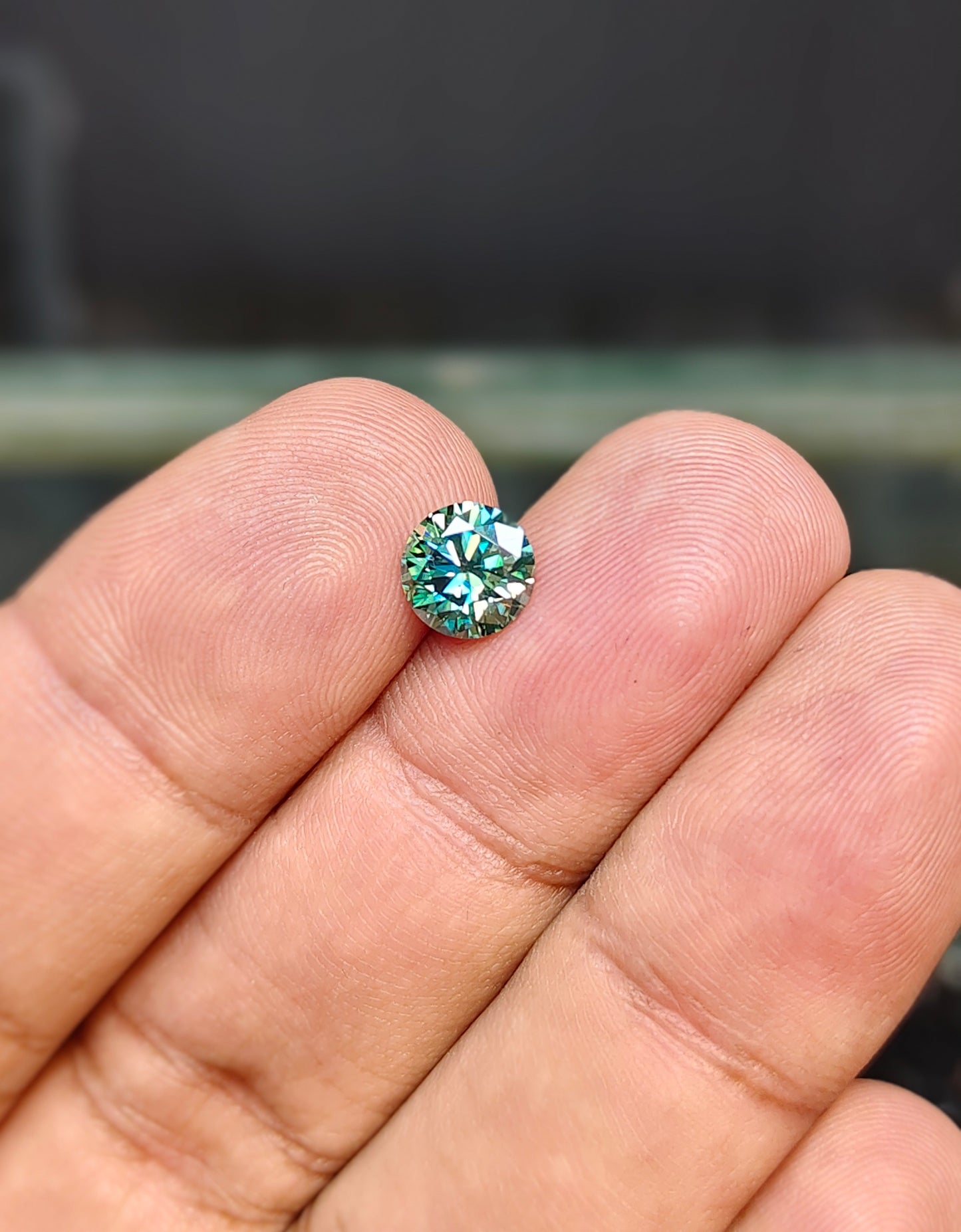 Light Green Color Moissanite