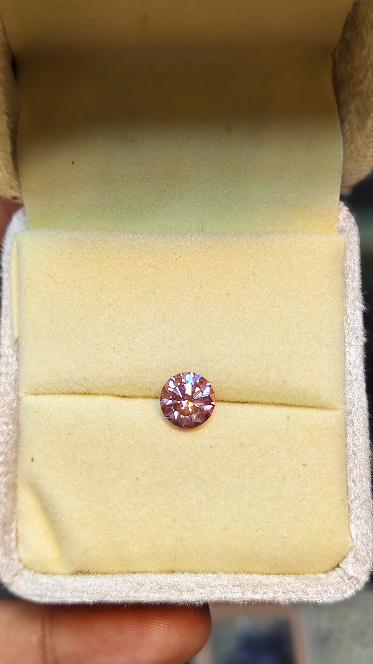 Pink Moissanite