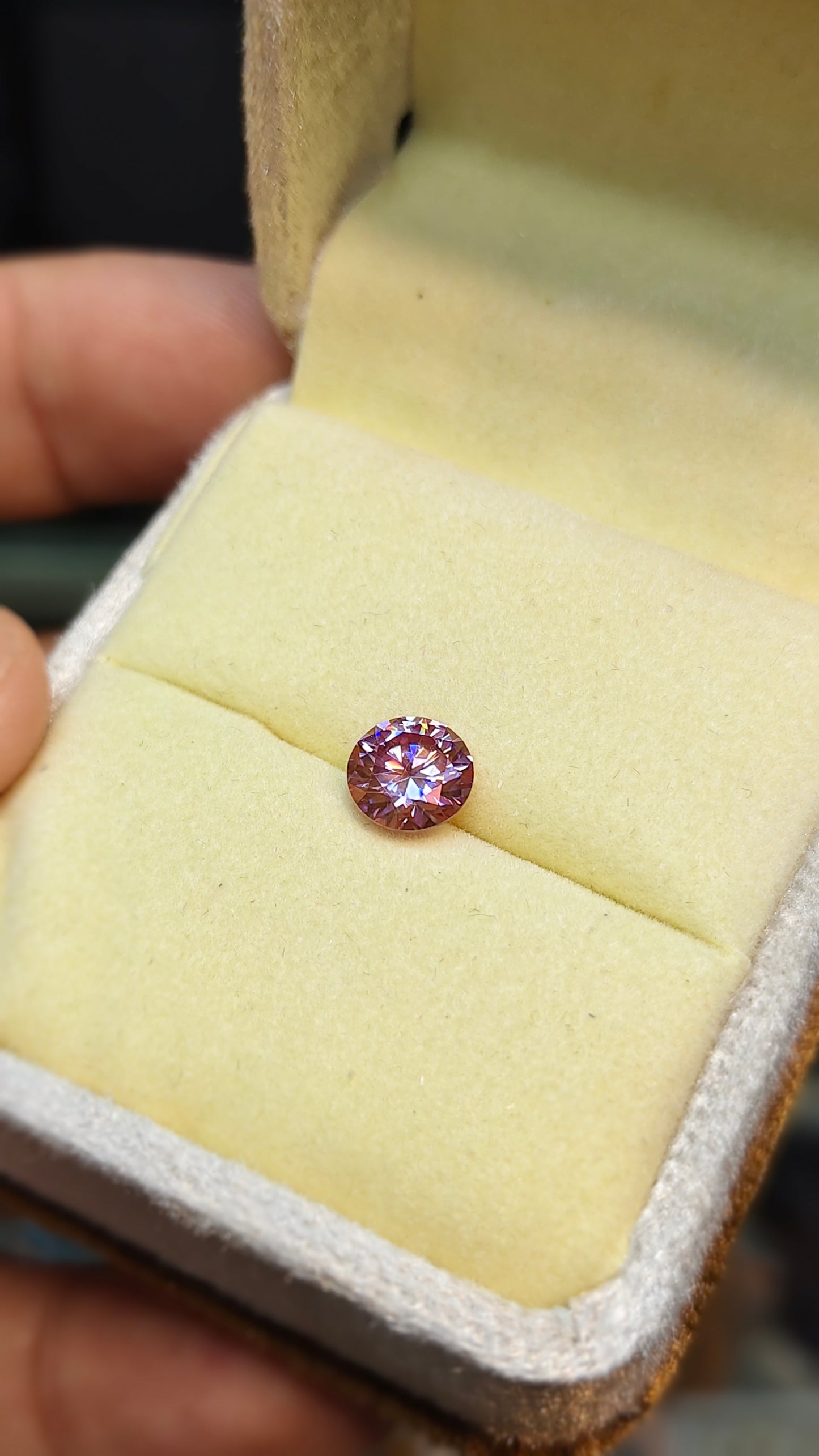 Pink Moissanite