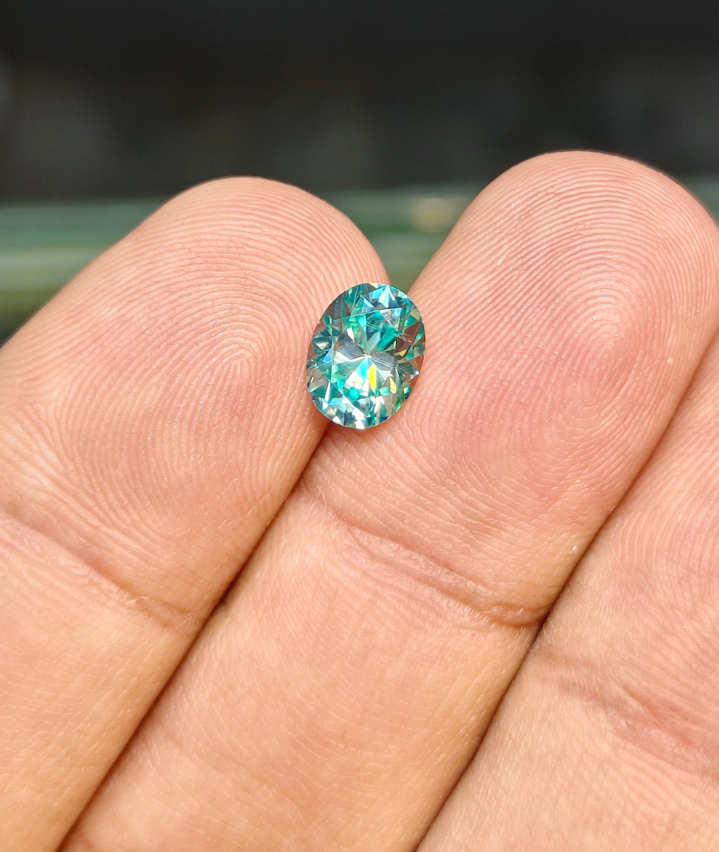 Green Color Moissanite