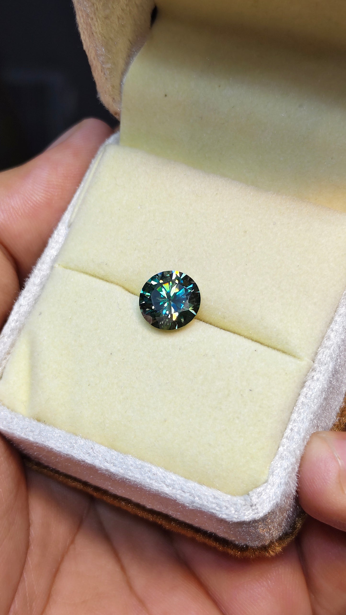 Green Color Moissanite