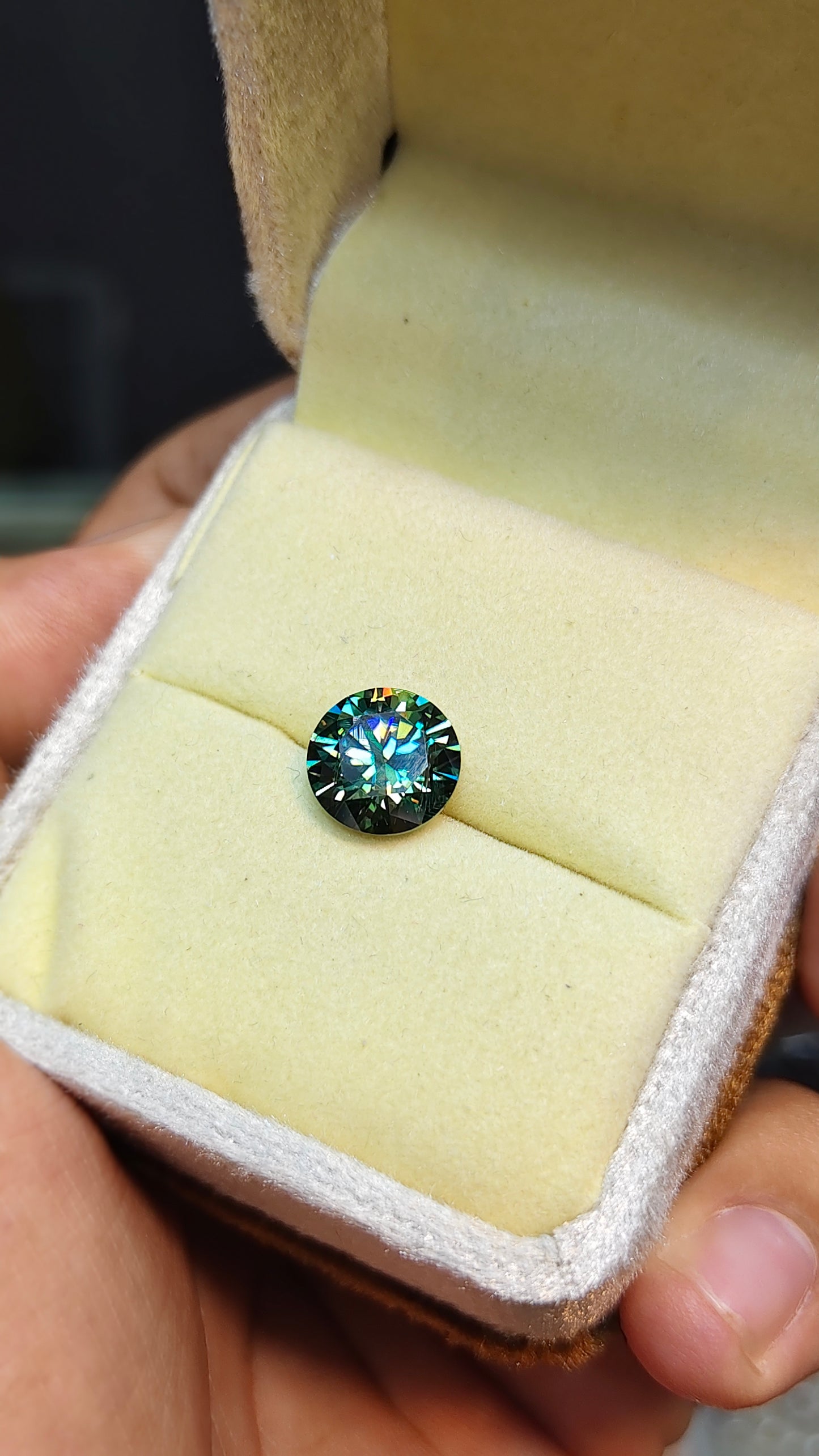 Green Color Moissanite