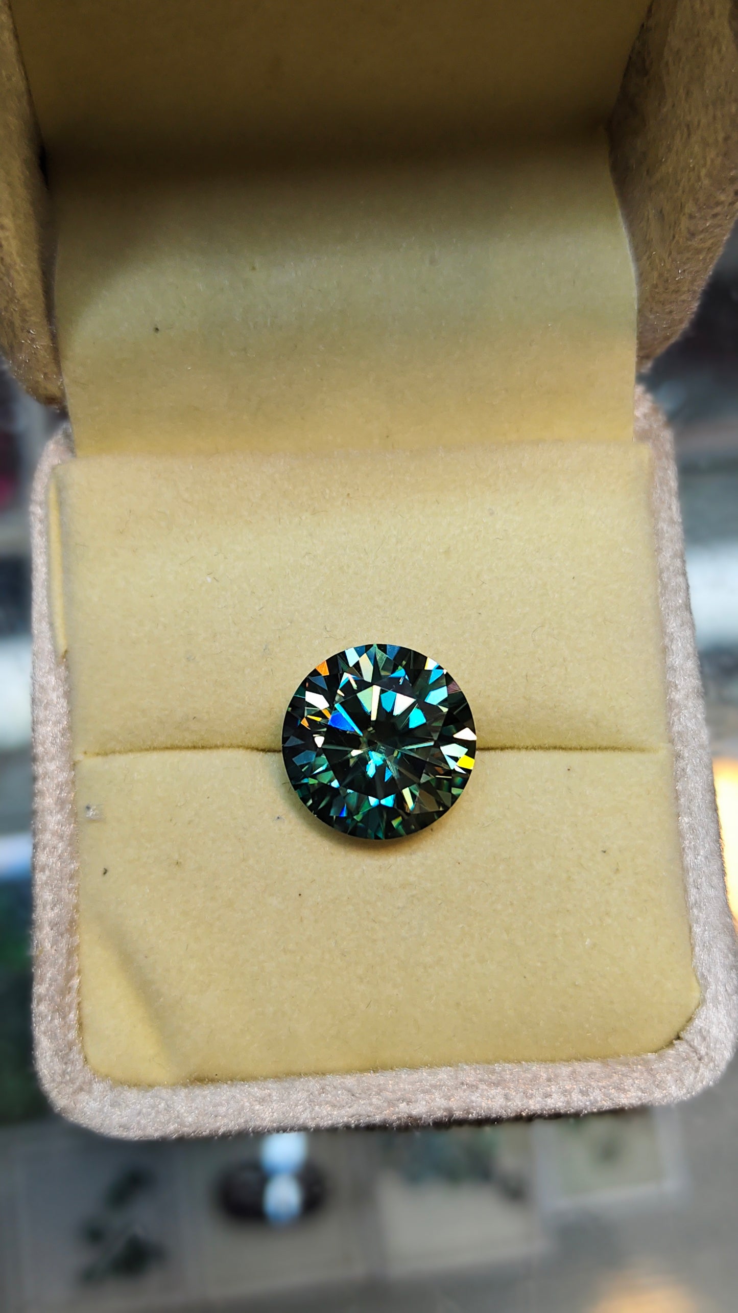 Green Color Moissanite