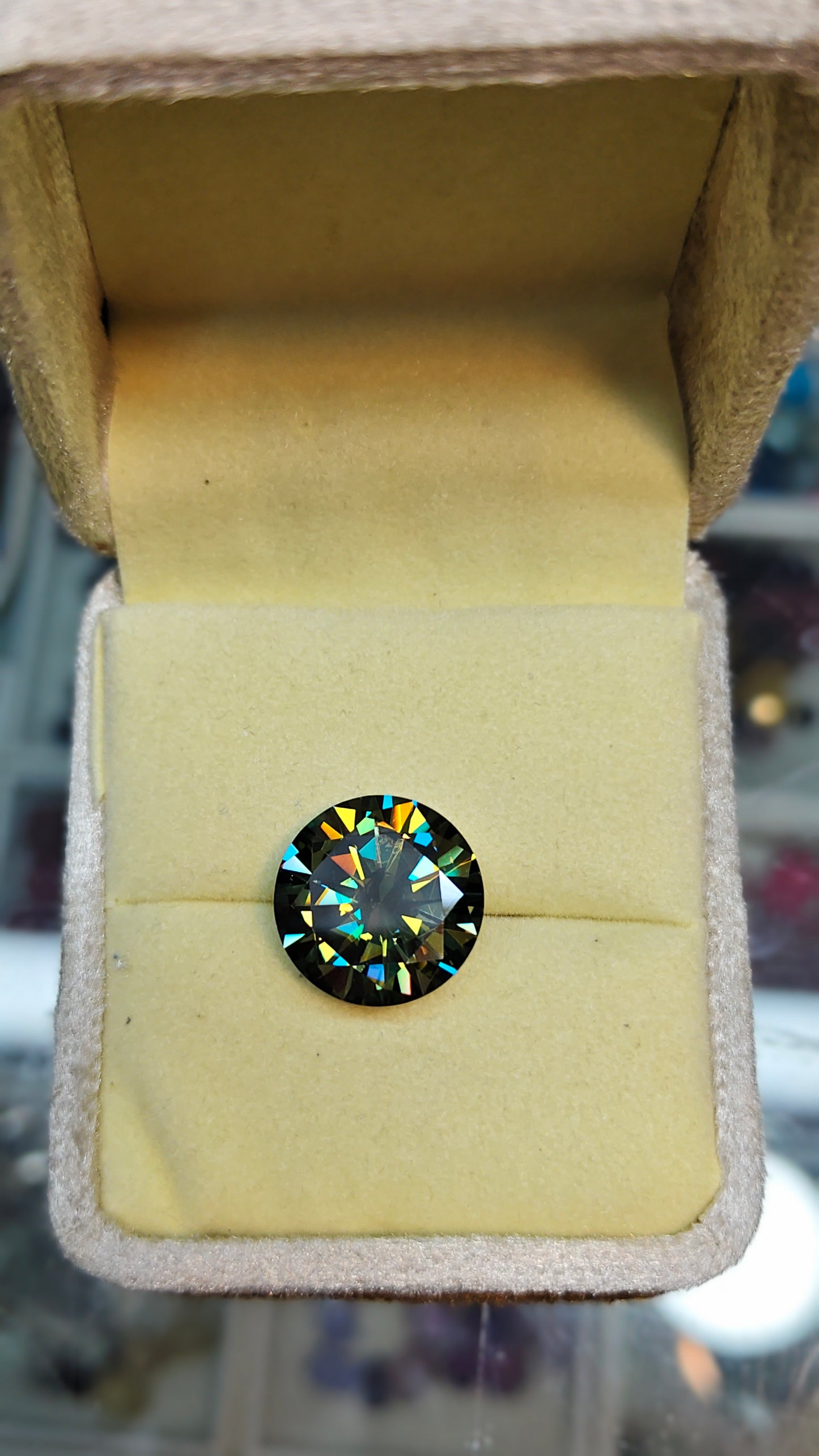 Green Color Moissanite