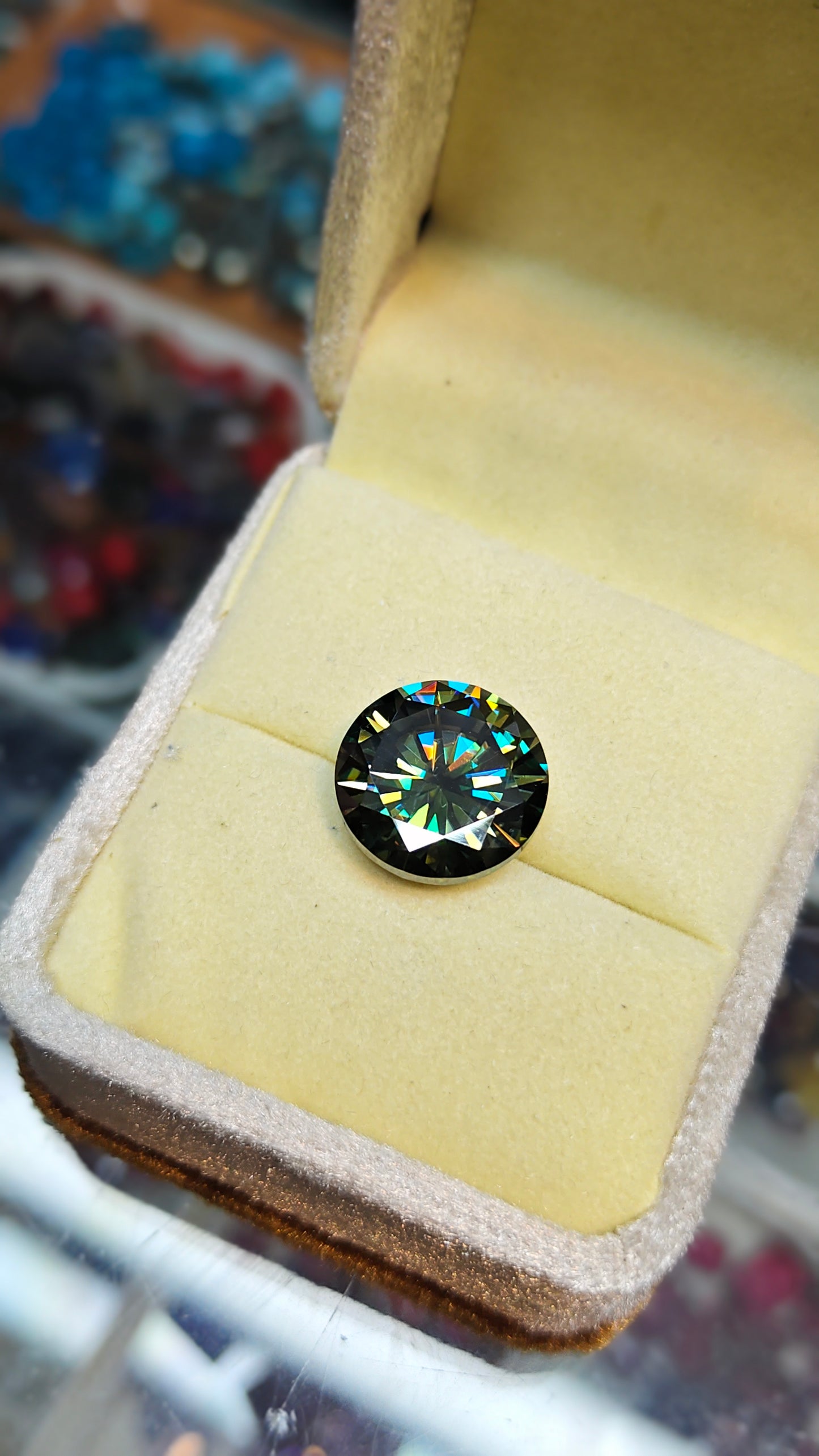 Green Color Moissanite