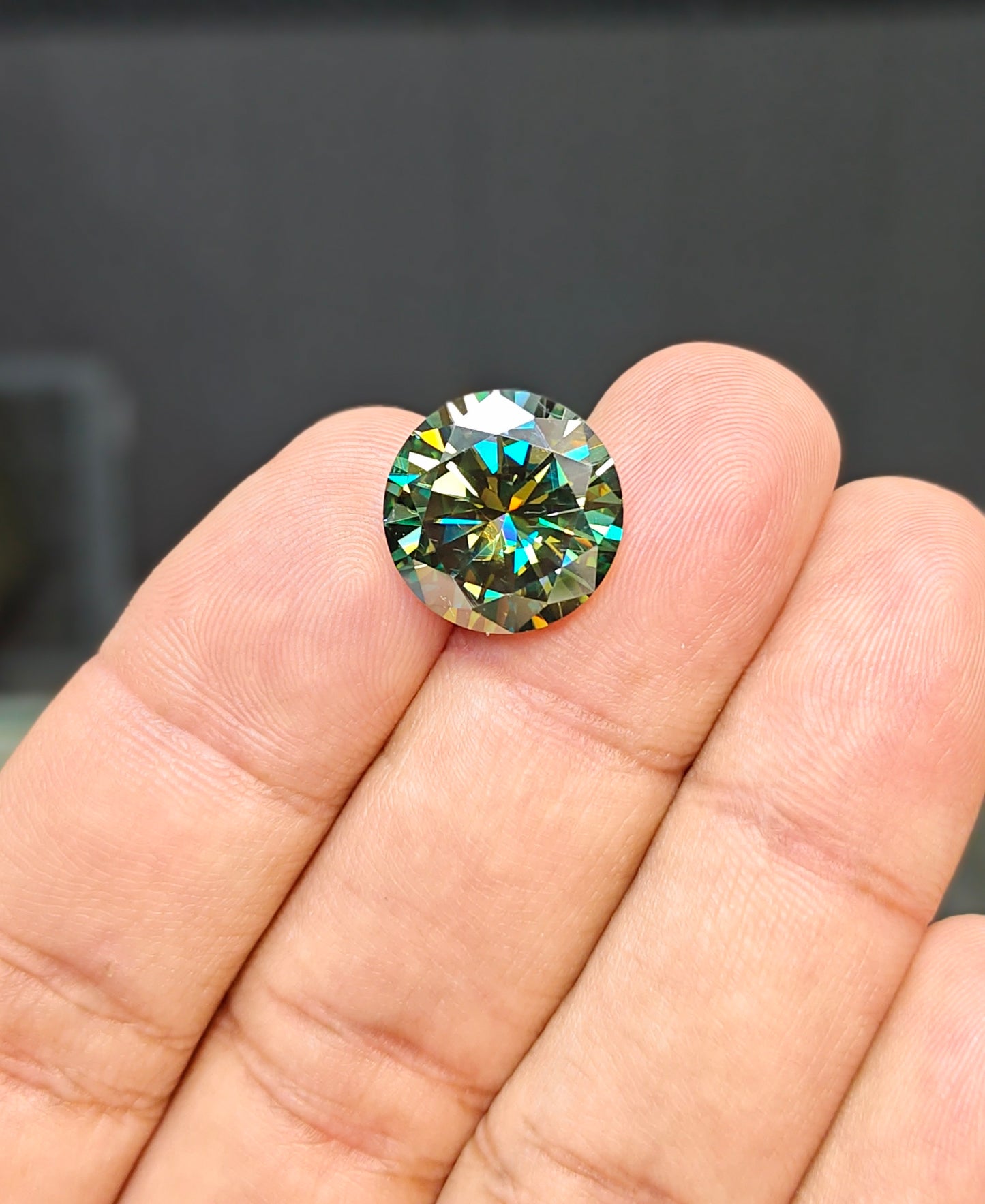 Green Color Moissanite