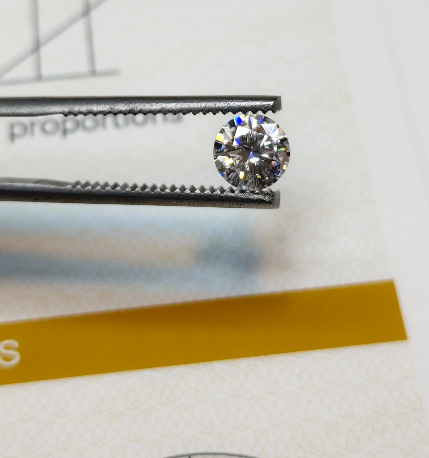 White Moissanite With Gra Lab Certificate