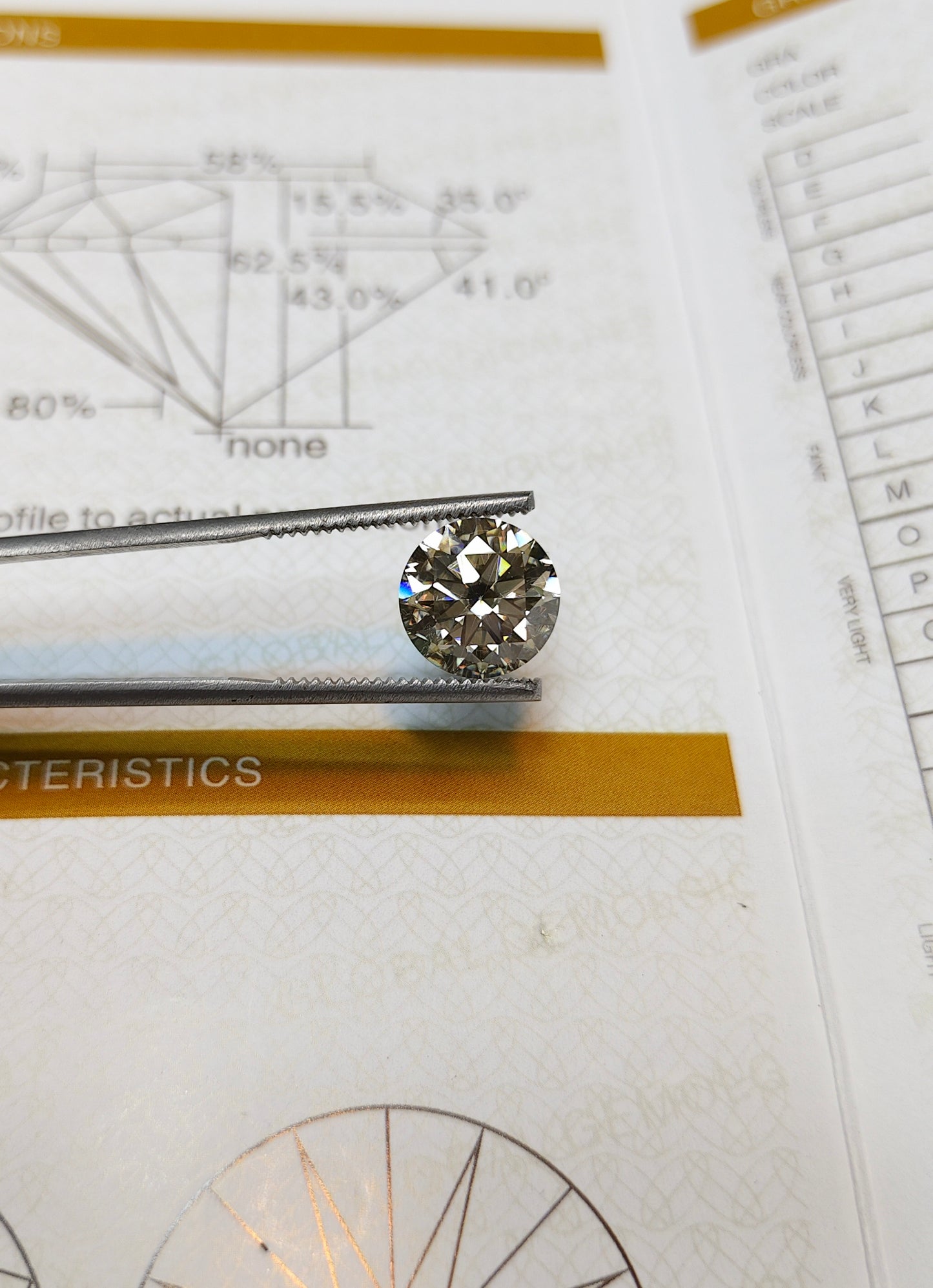 Light Champion Moissanite With Gra Lab Certificate