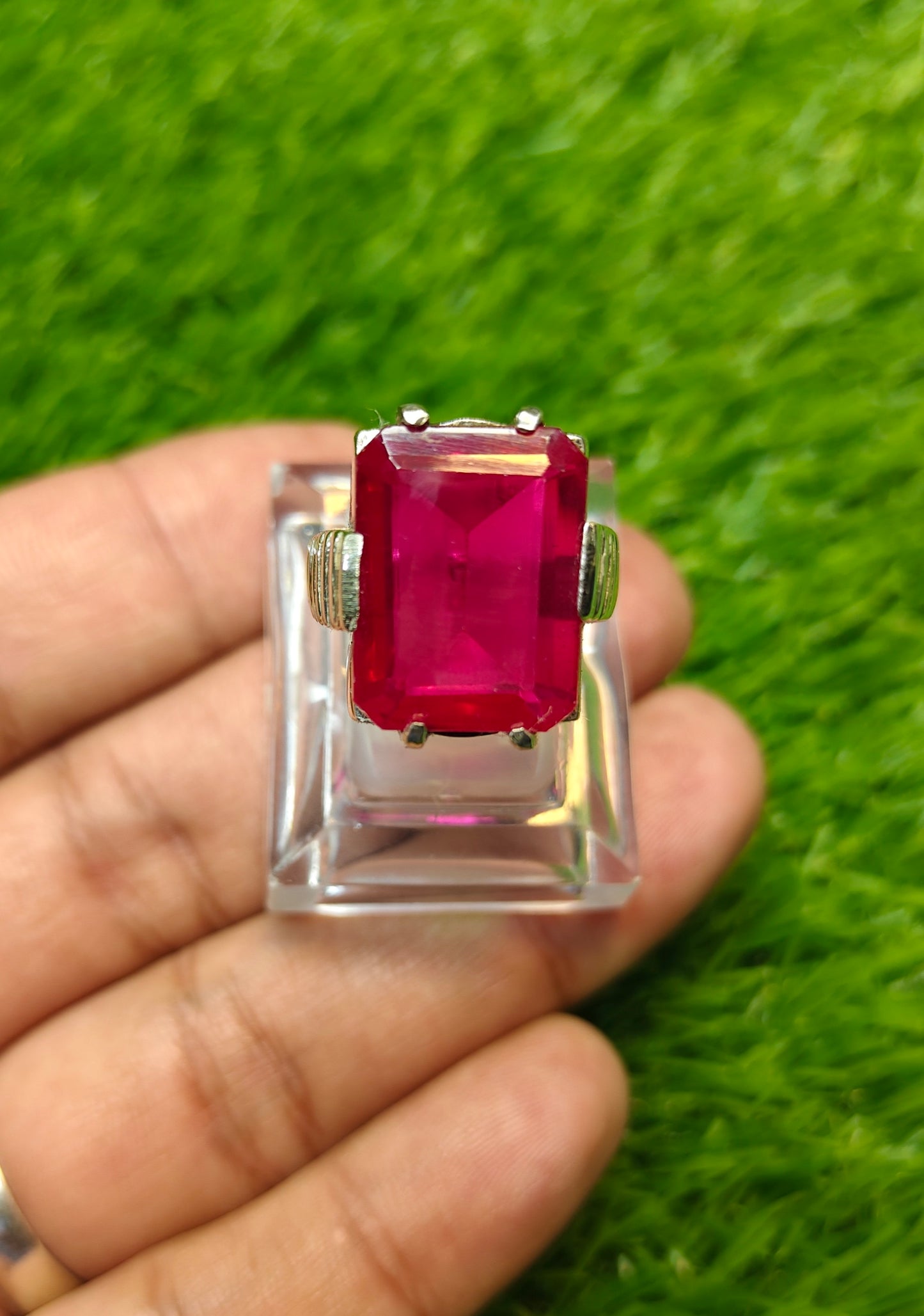 Premium Quality Red Anari Yaqoot Ring