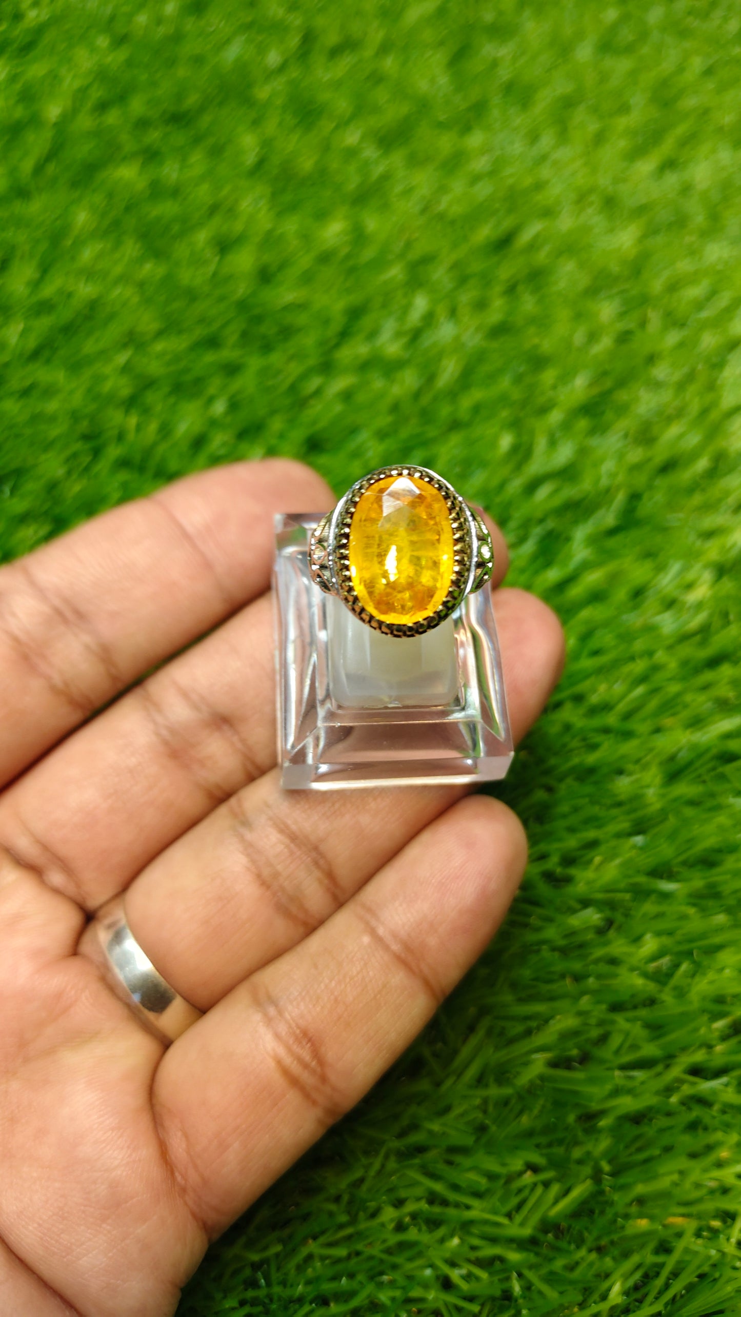 Premium Quality Irani Pukhraj Ring