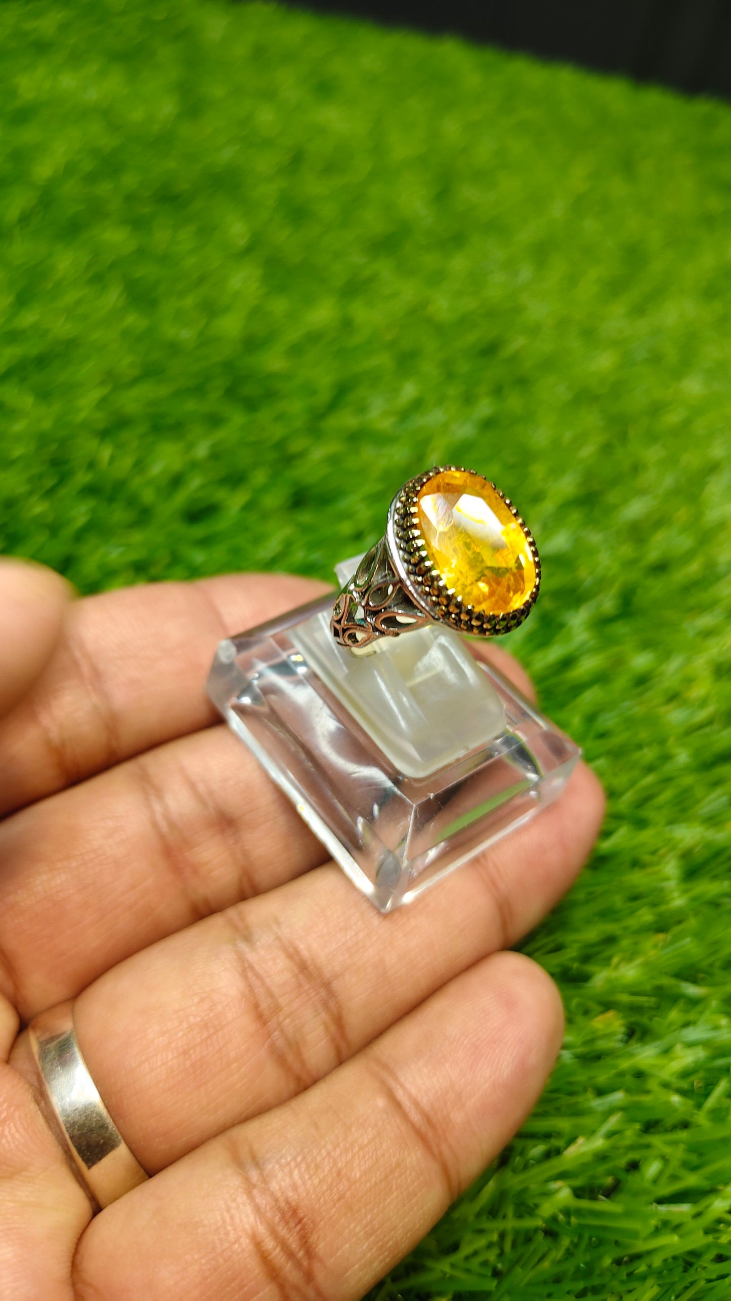 Premium Quality Irani Pukhraj Ring