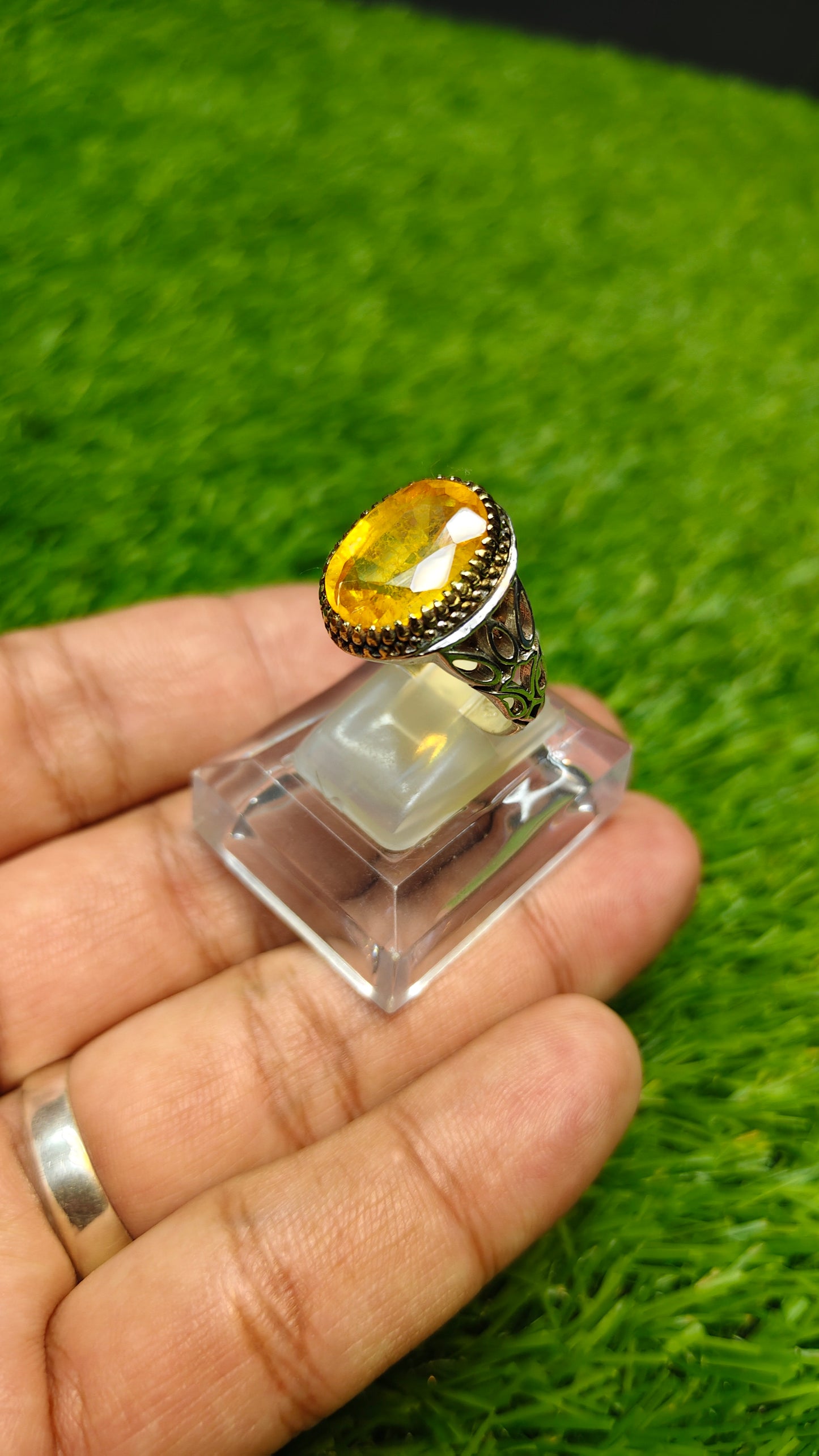 Premium Quality Irani Pukhraj Ring