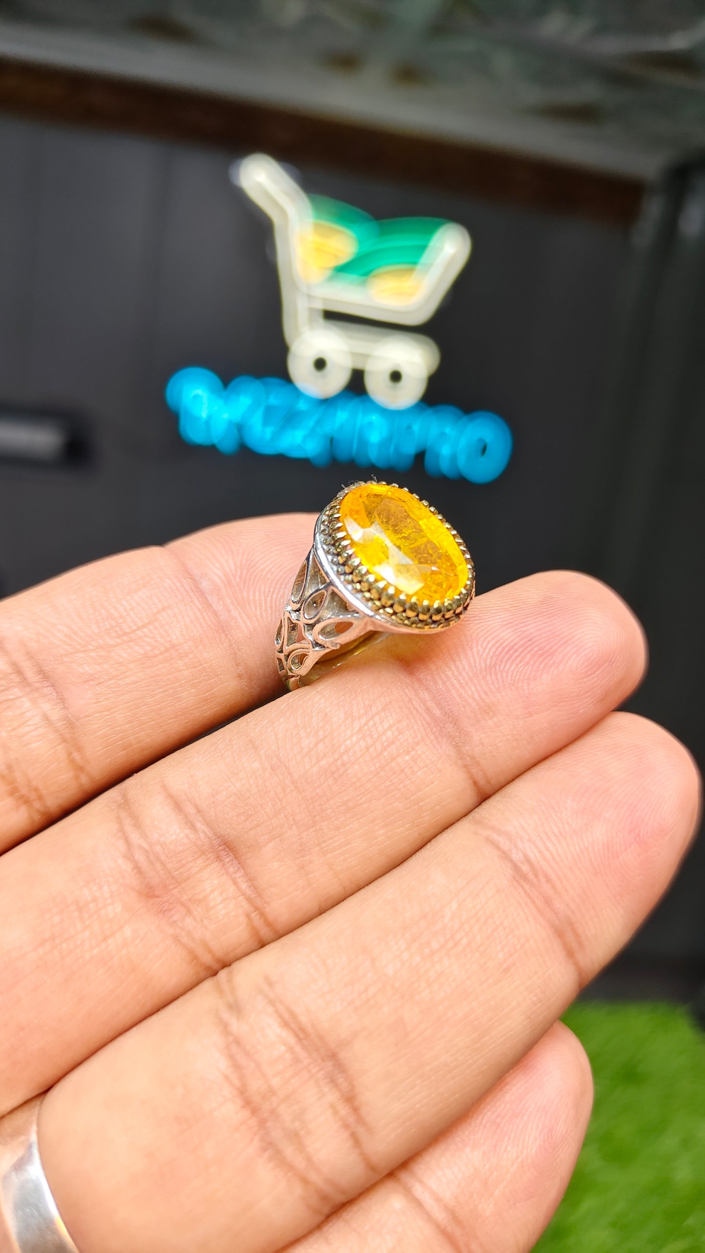Premium Quality Irani Pukhraj Ring