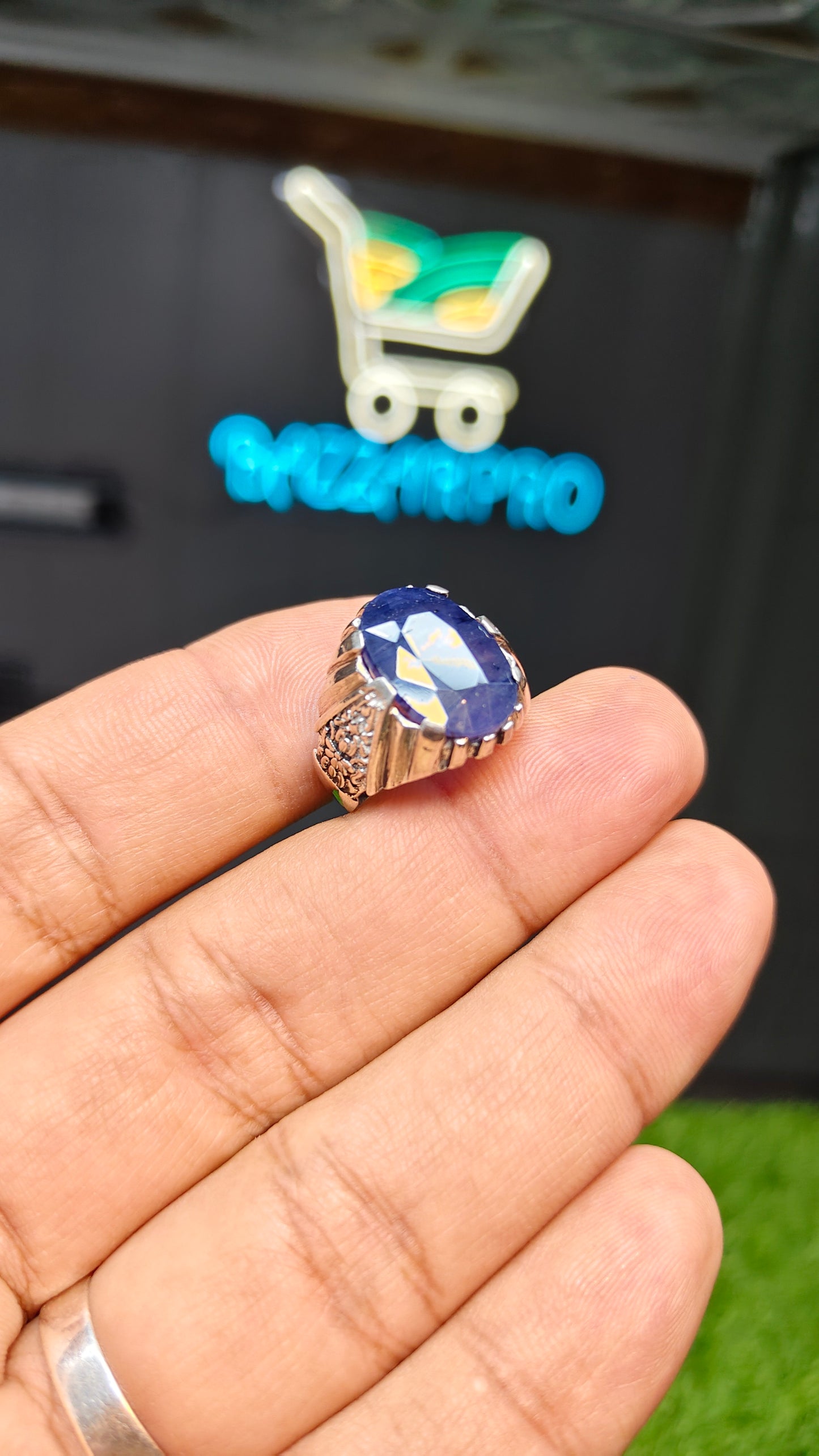 Premium Quality Neelam Ring