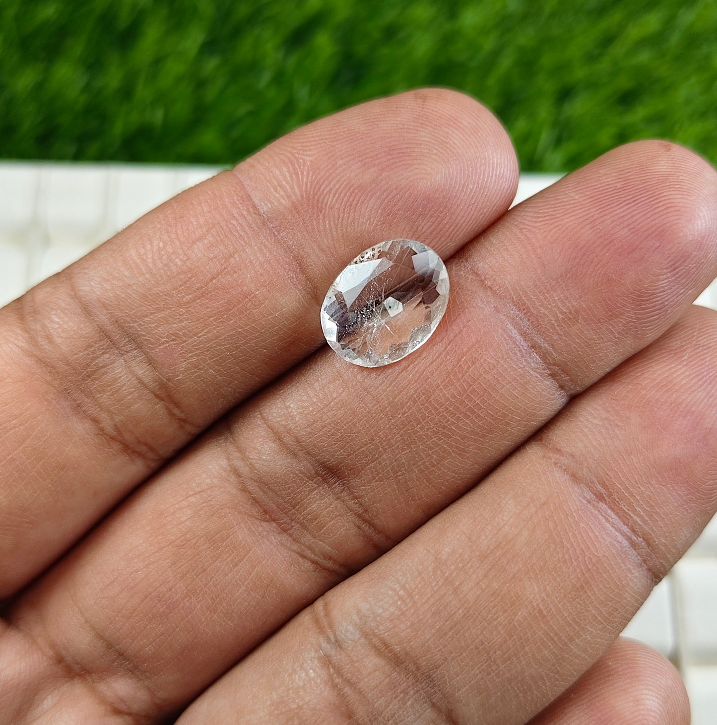 White Pukhraj With Lab Certificate