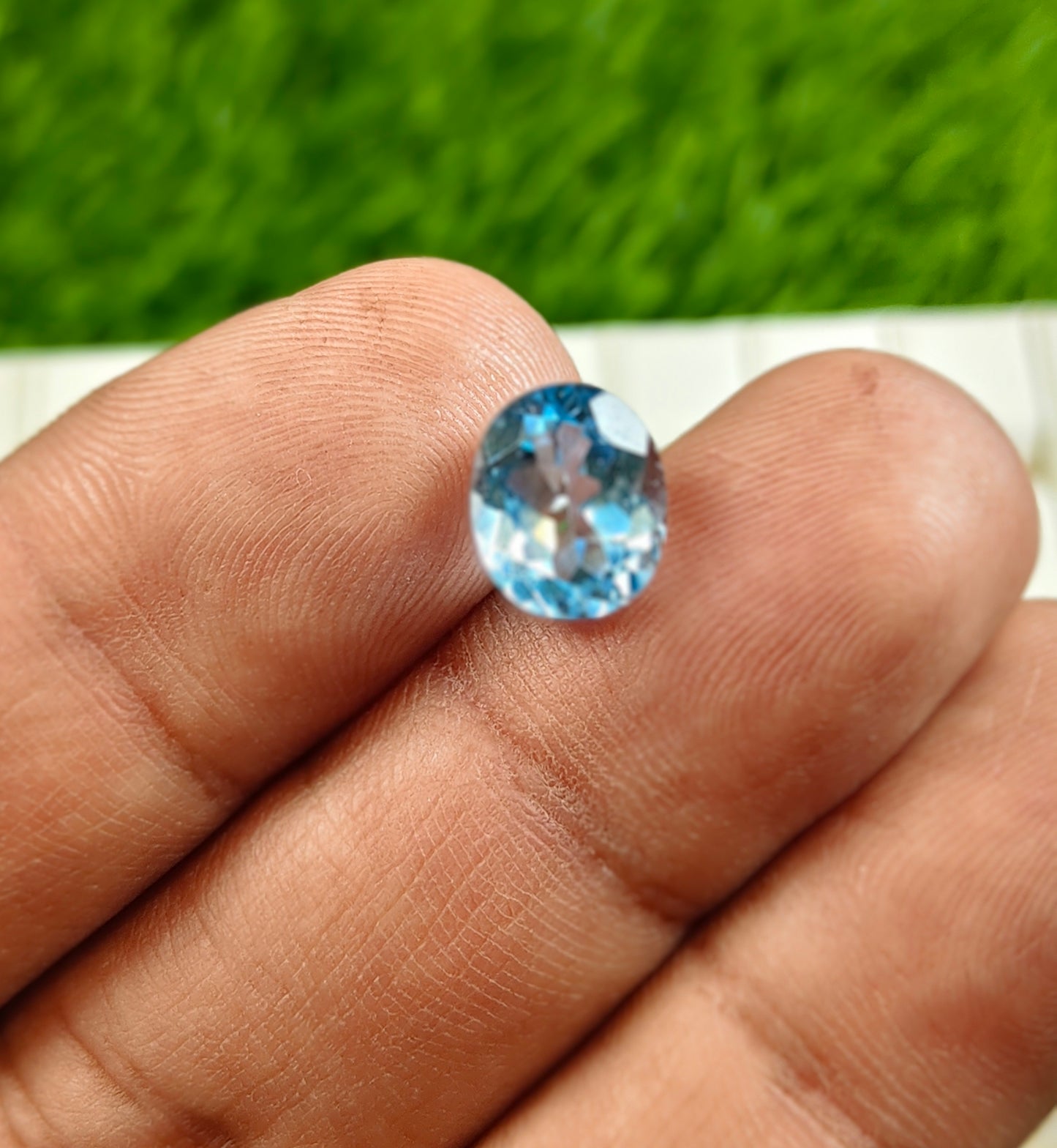 Blue Topaz With Lab Certificate