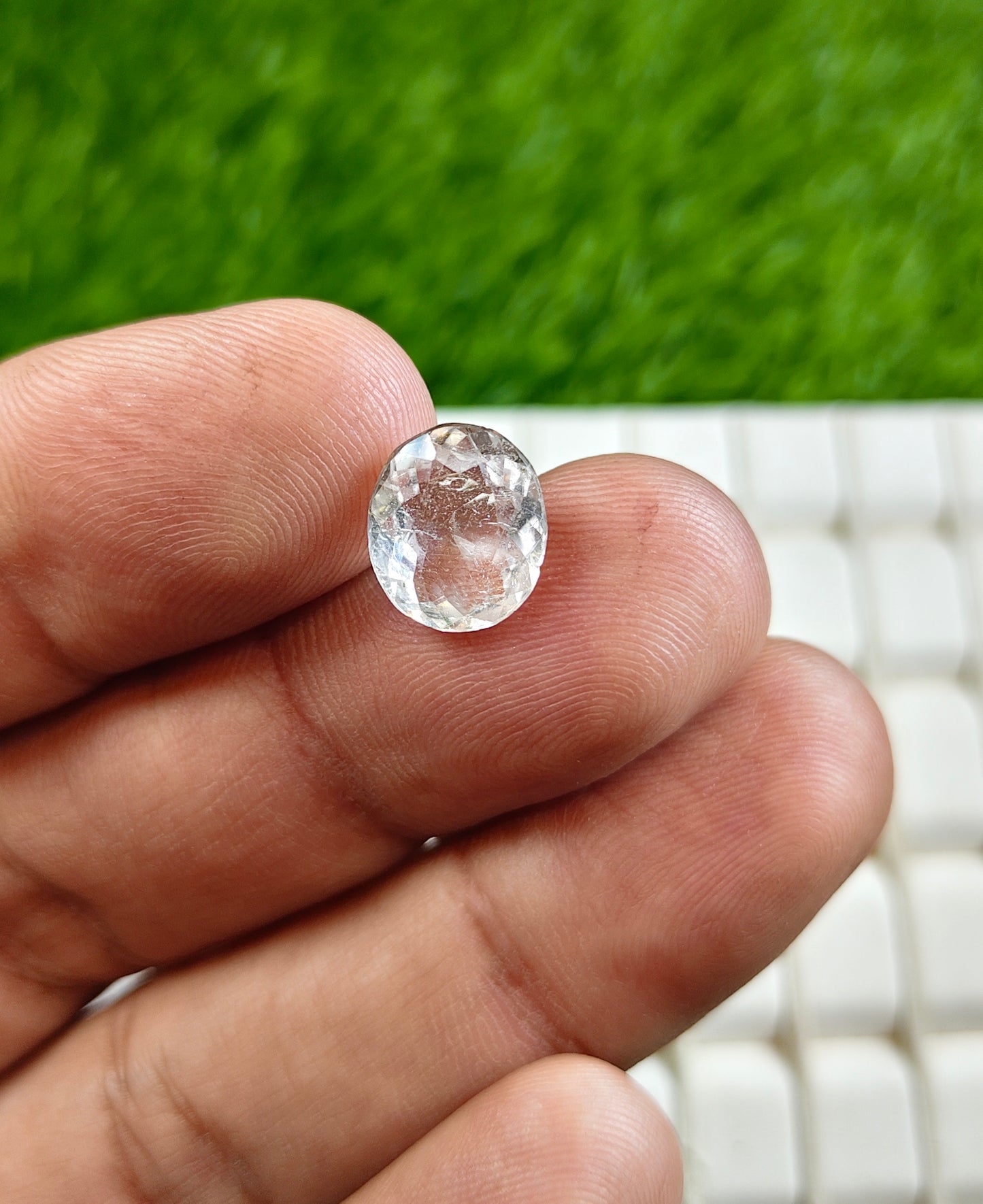 White Pukhraj With Lab Certificate