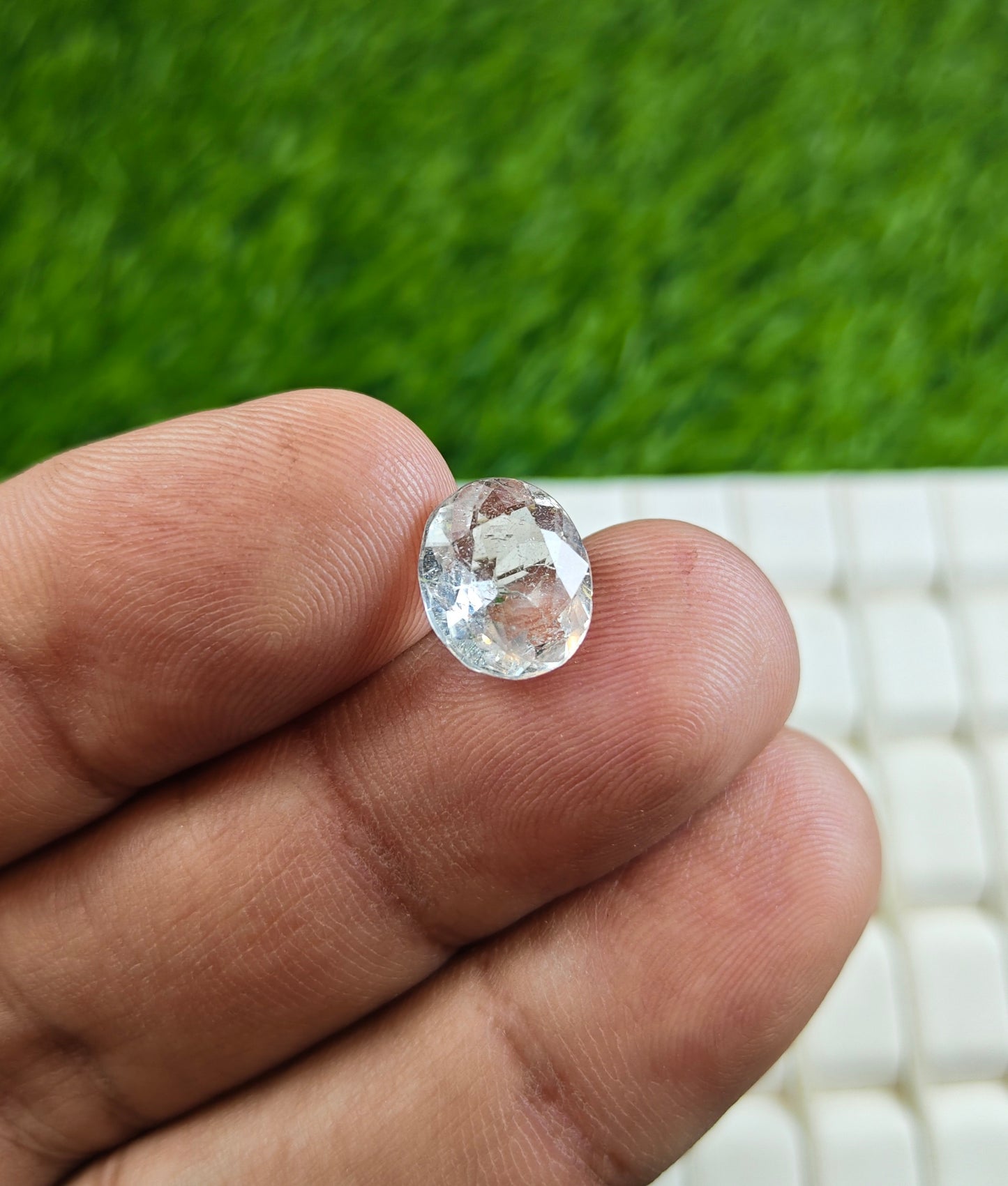 White Pukhraj With Lab Certificate