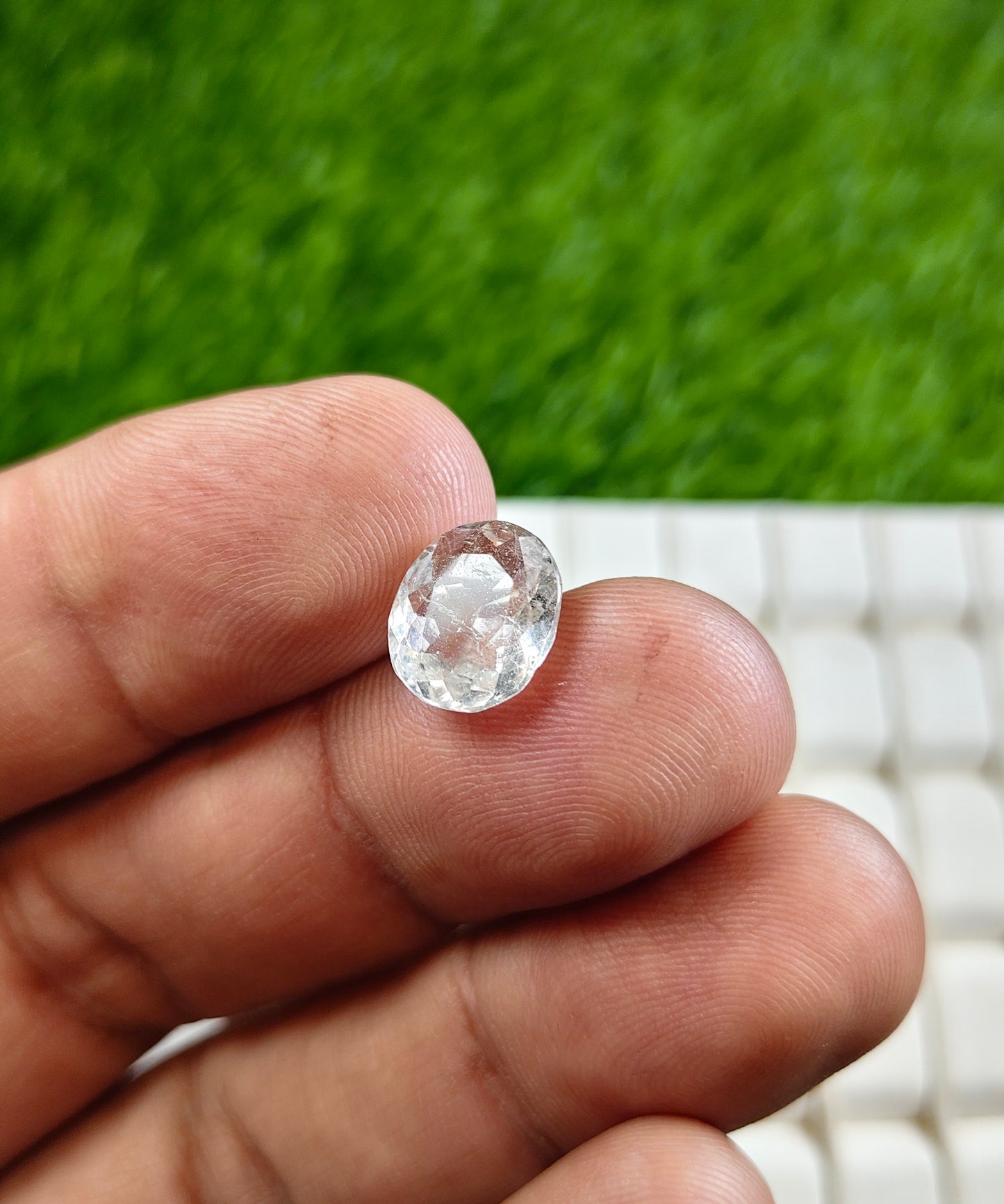 White Pukhraj With Lab Certificate