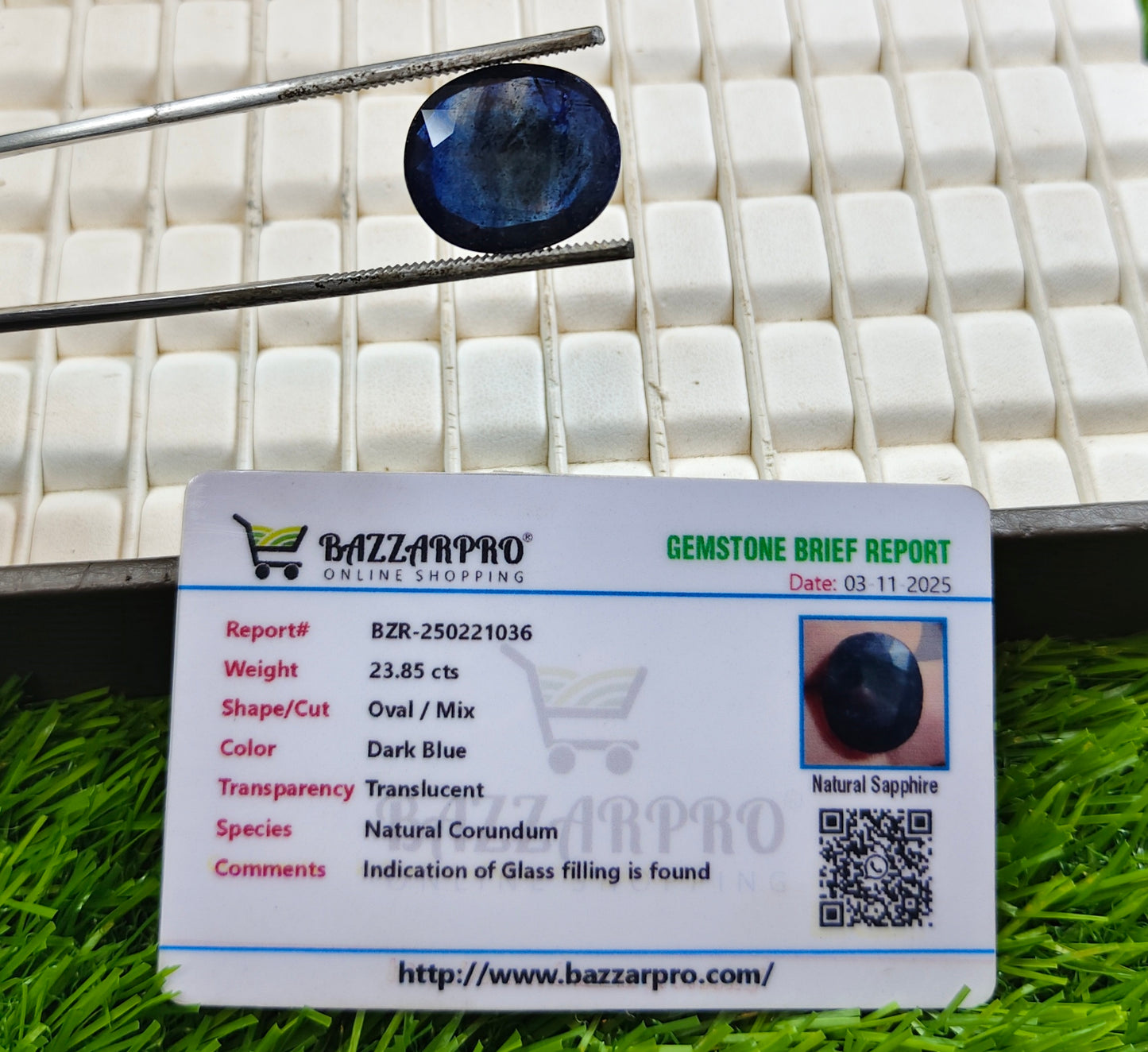 Premium Quality Neelam With Lab Certificate