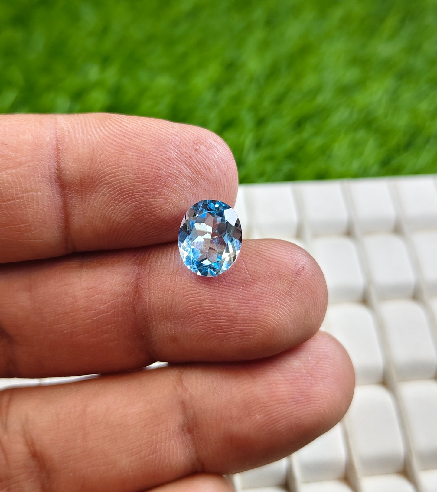 Blue Topaz With Lab Certificate