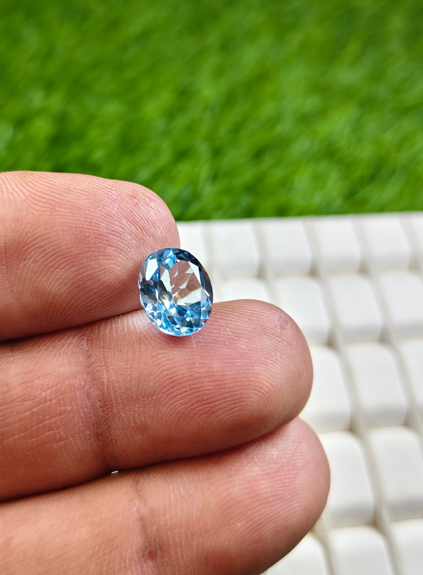 Blue Topaz With Lab Certificate