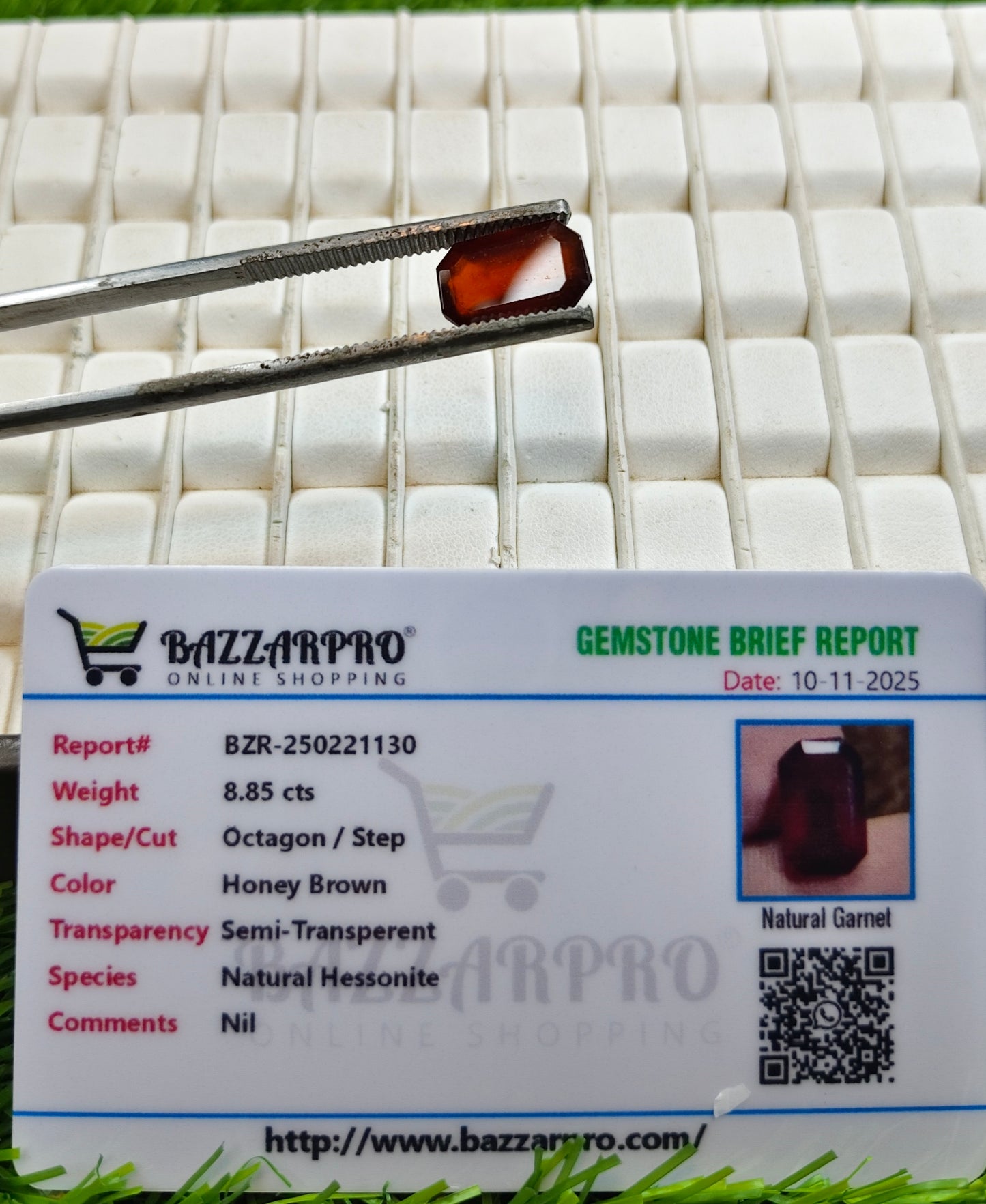 Blue Topaz With Lab Certificate