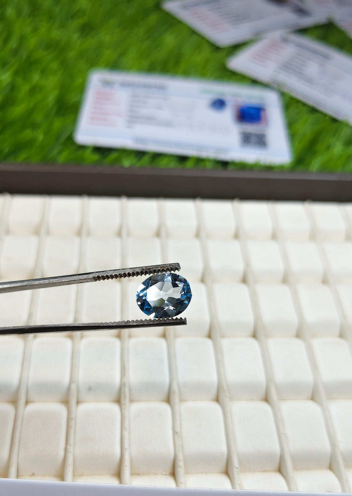 Blue Topaz With Lab Certificate