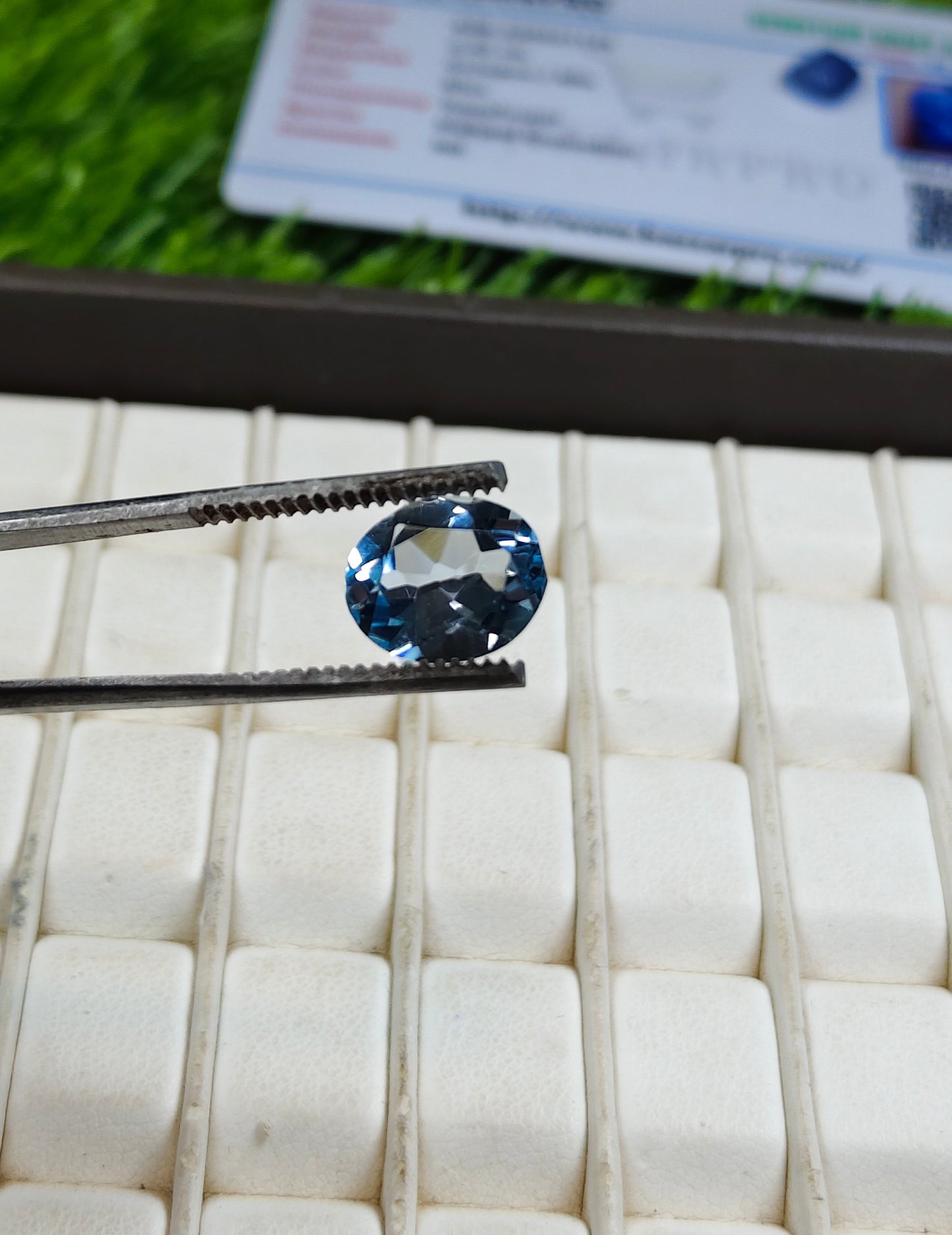Blue Topaz With Lab Certificate
