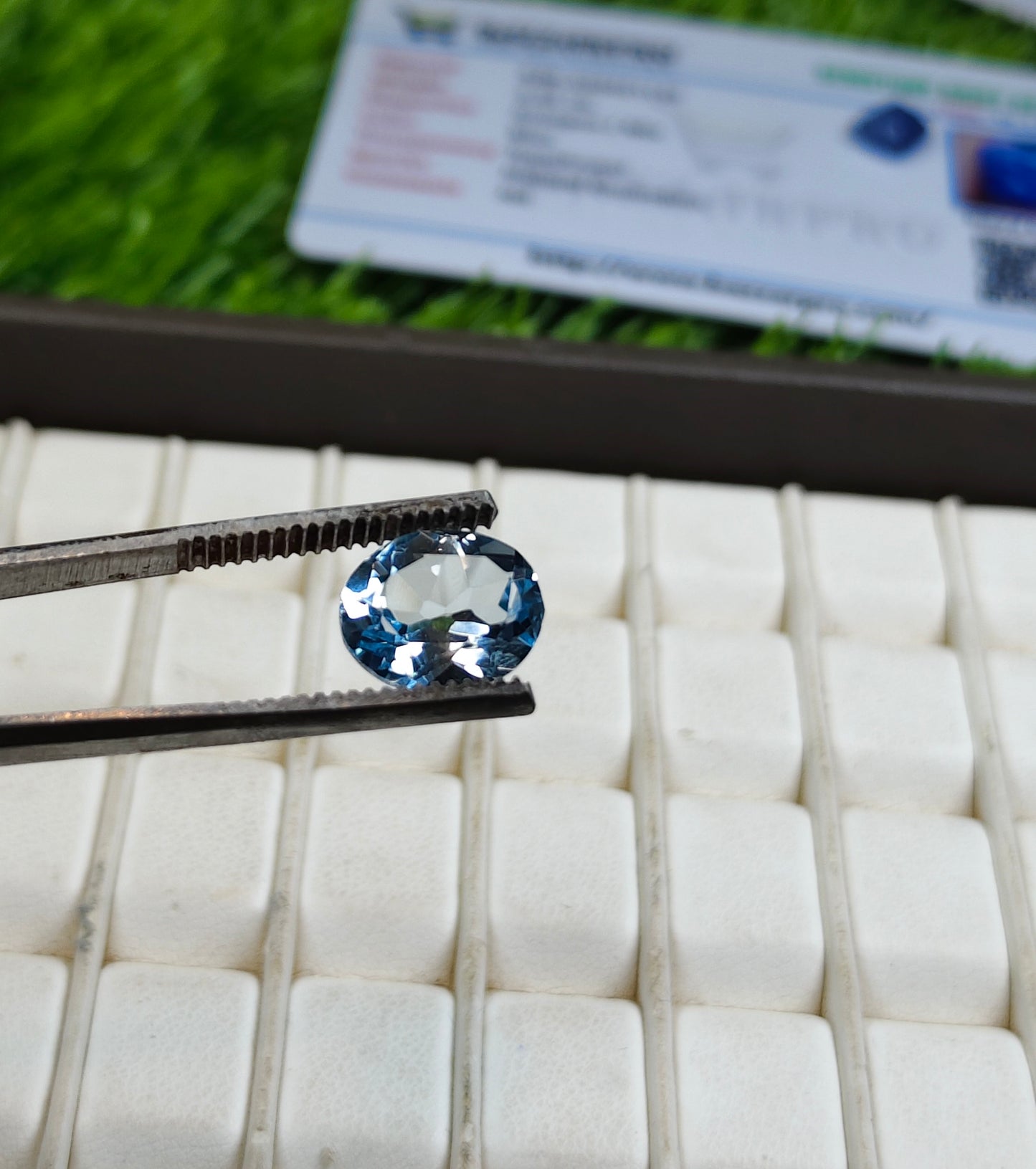 Blue Topaz With Lab Certificate