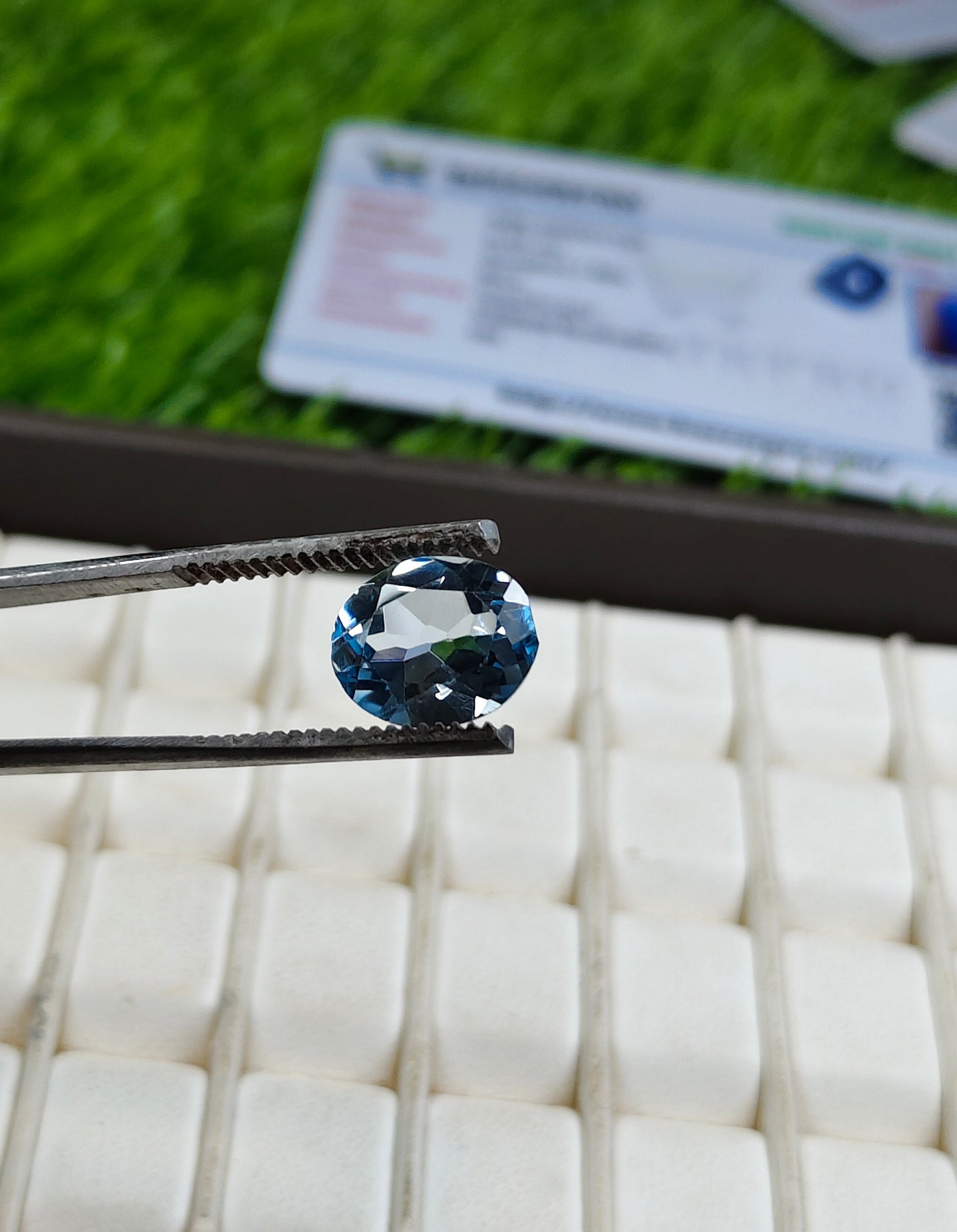 Blue Topaz With Lab Certificate