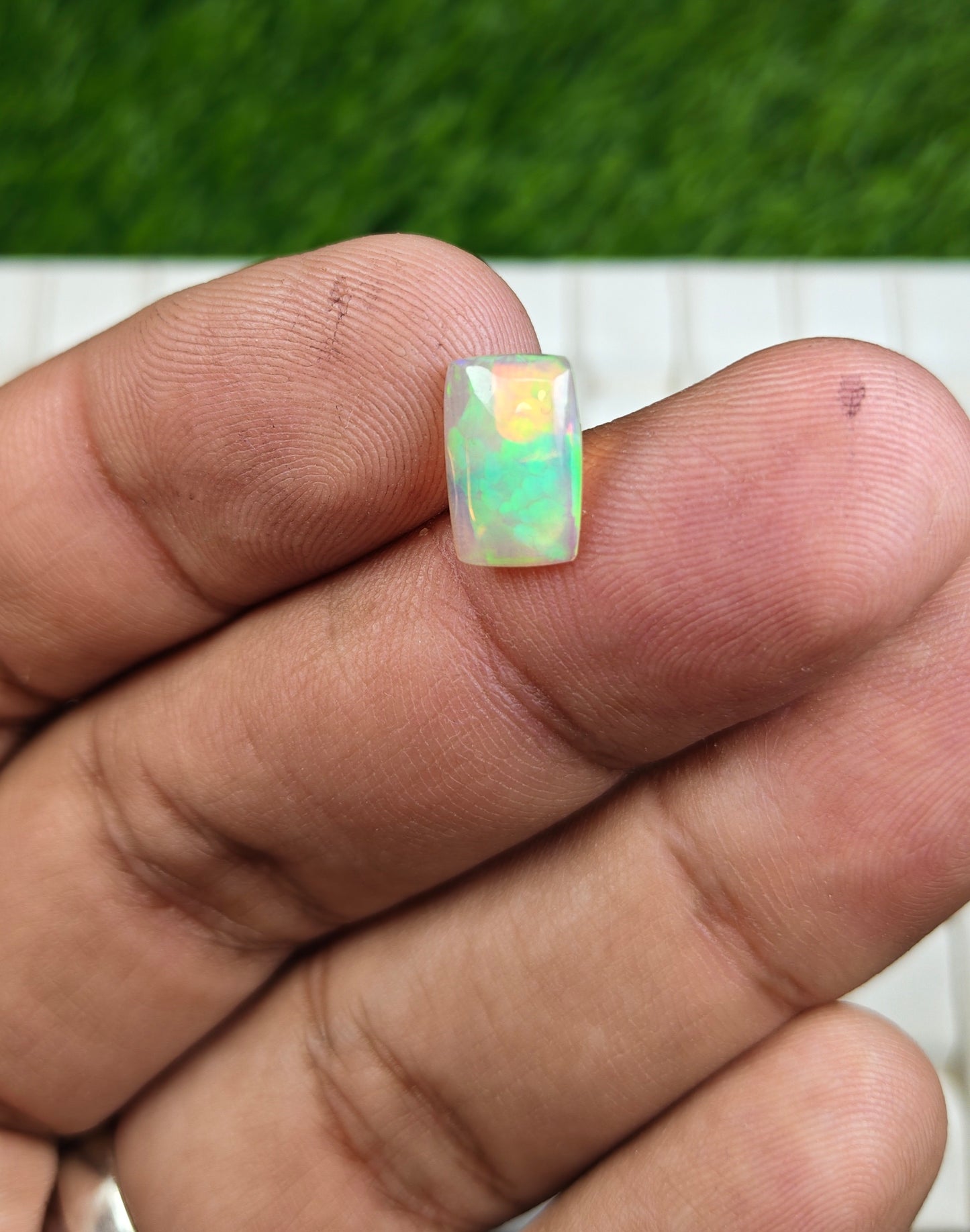White Fire Opal With Lab Certificate