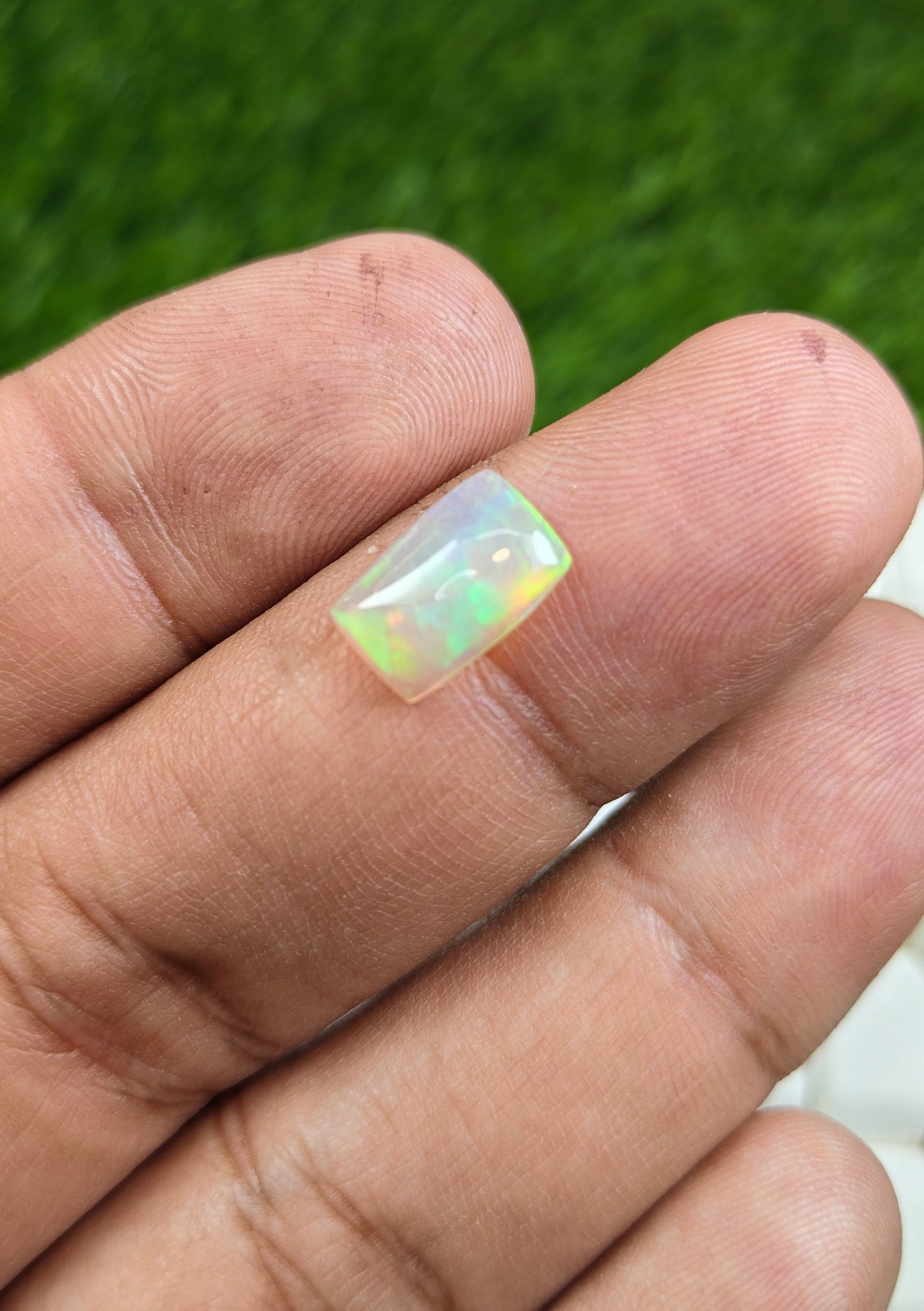 White Fire Opal With Lab Certificate
