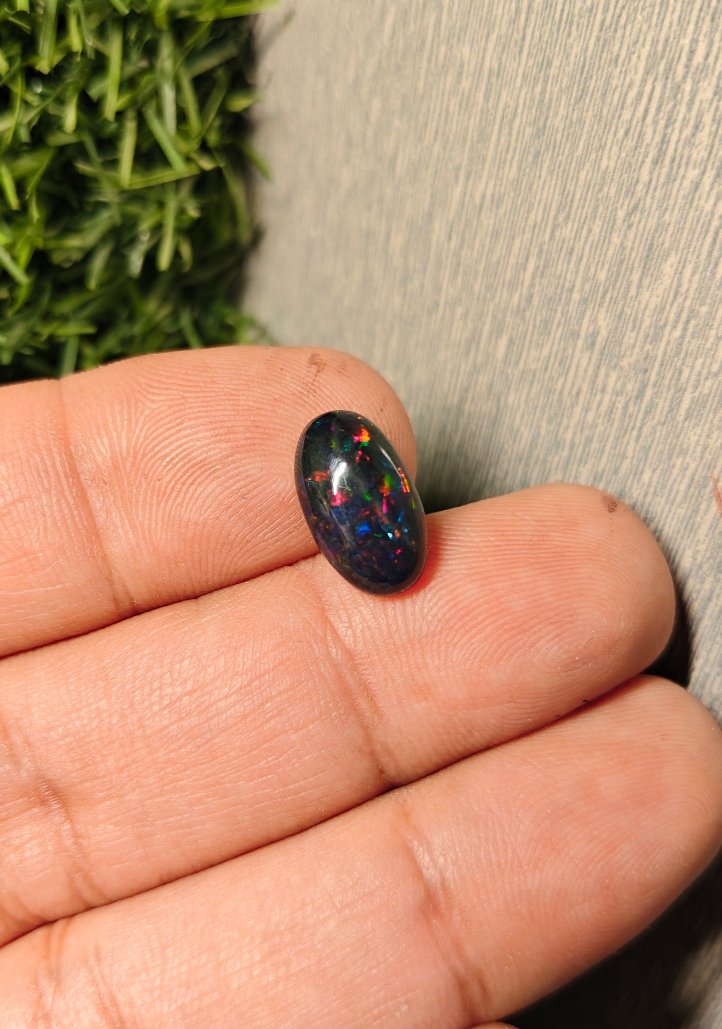 Black Fire Opal With Lab Certificate